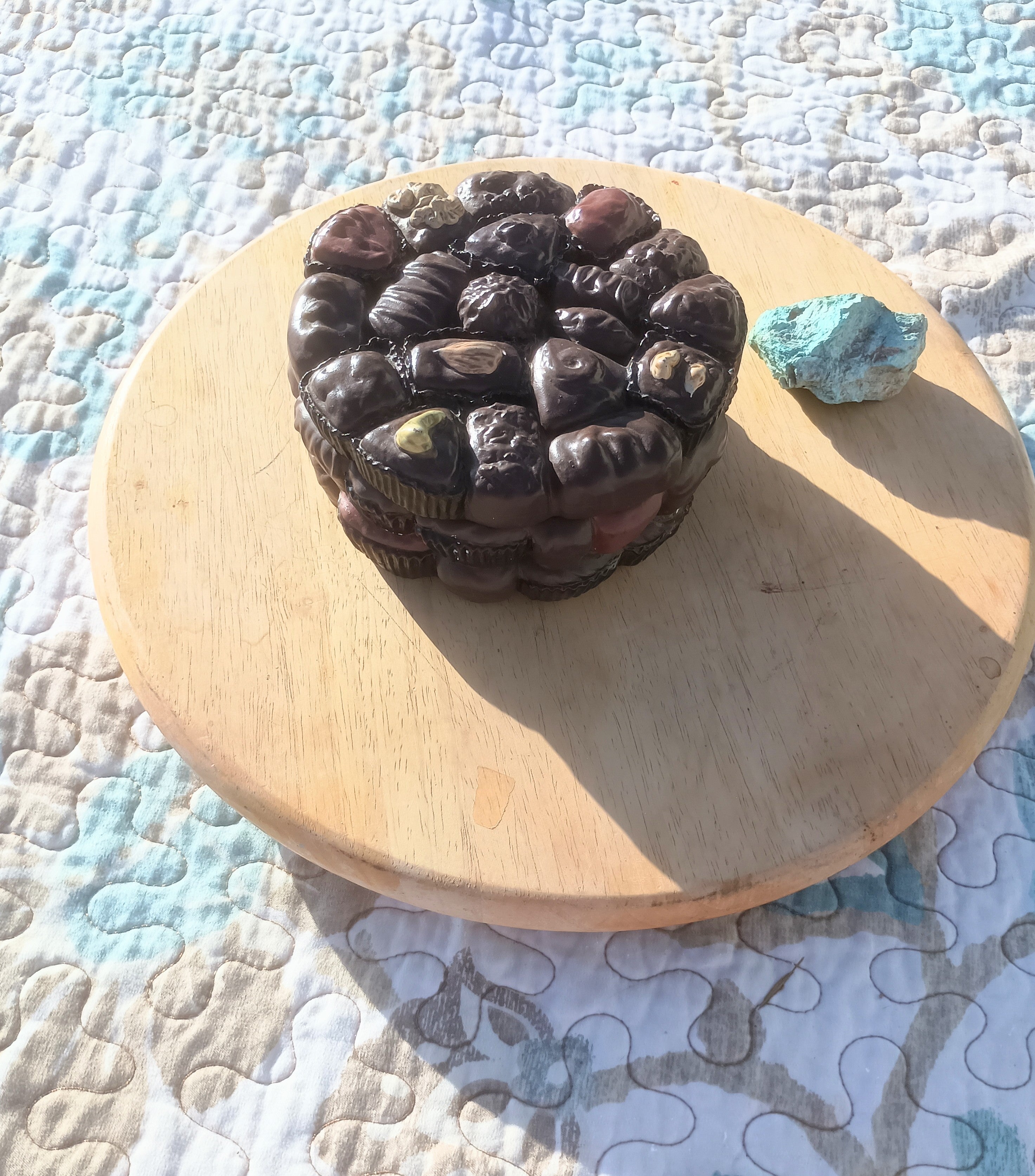 Vintage Ceramic Chocolate Candy Box