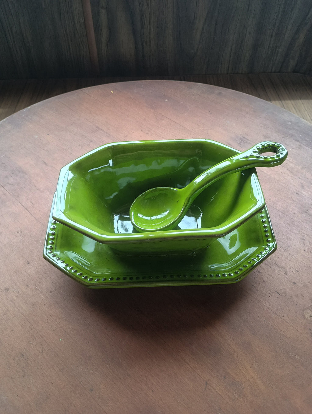 Majolica Pottery serving set