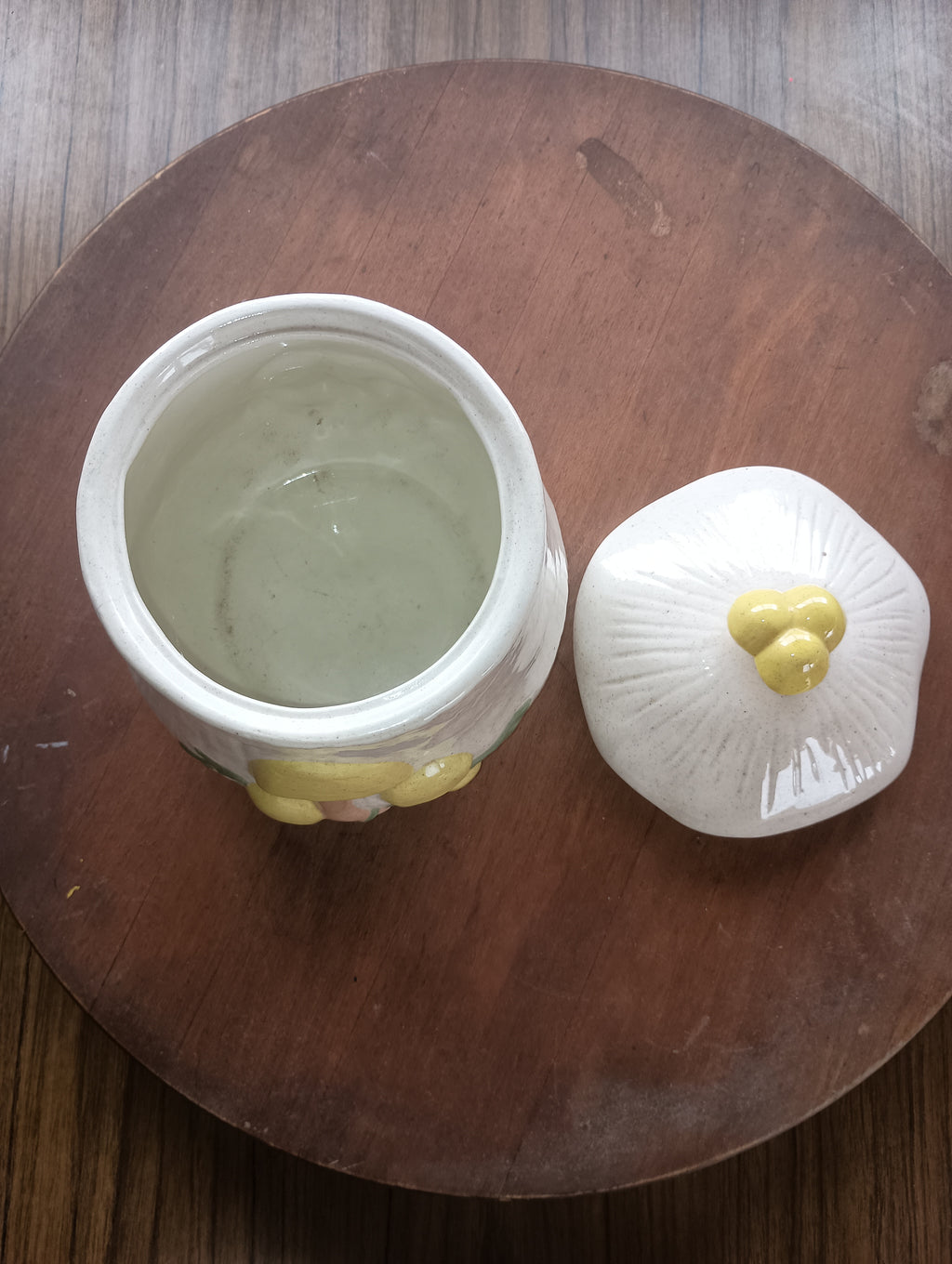 Vintage 1970s Arnel’s Ceramic Mushroom Canister Set (4-Piece)
