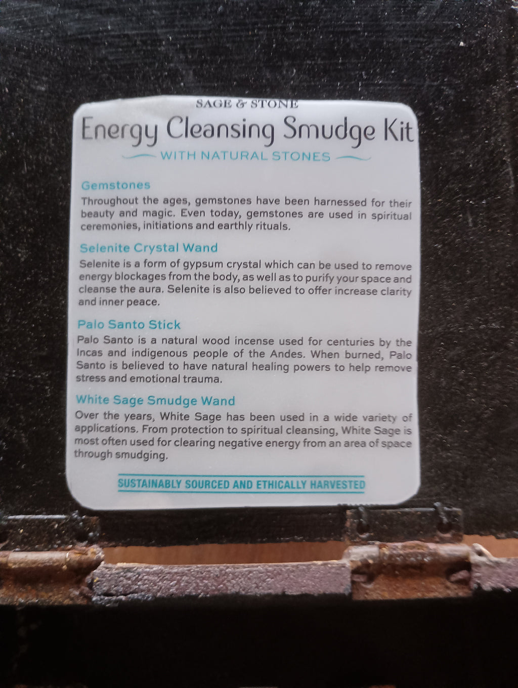 Sage & Stone" Sacred Om Energy Cleansing Kit