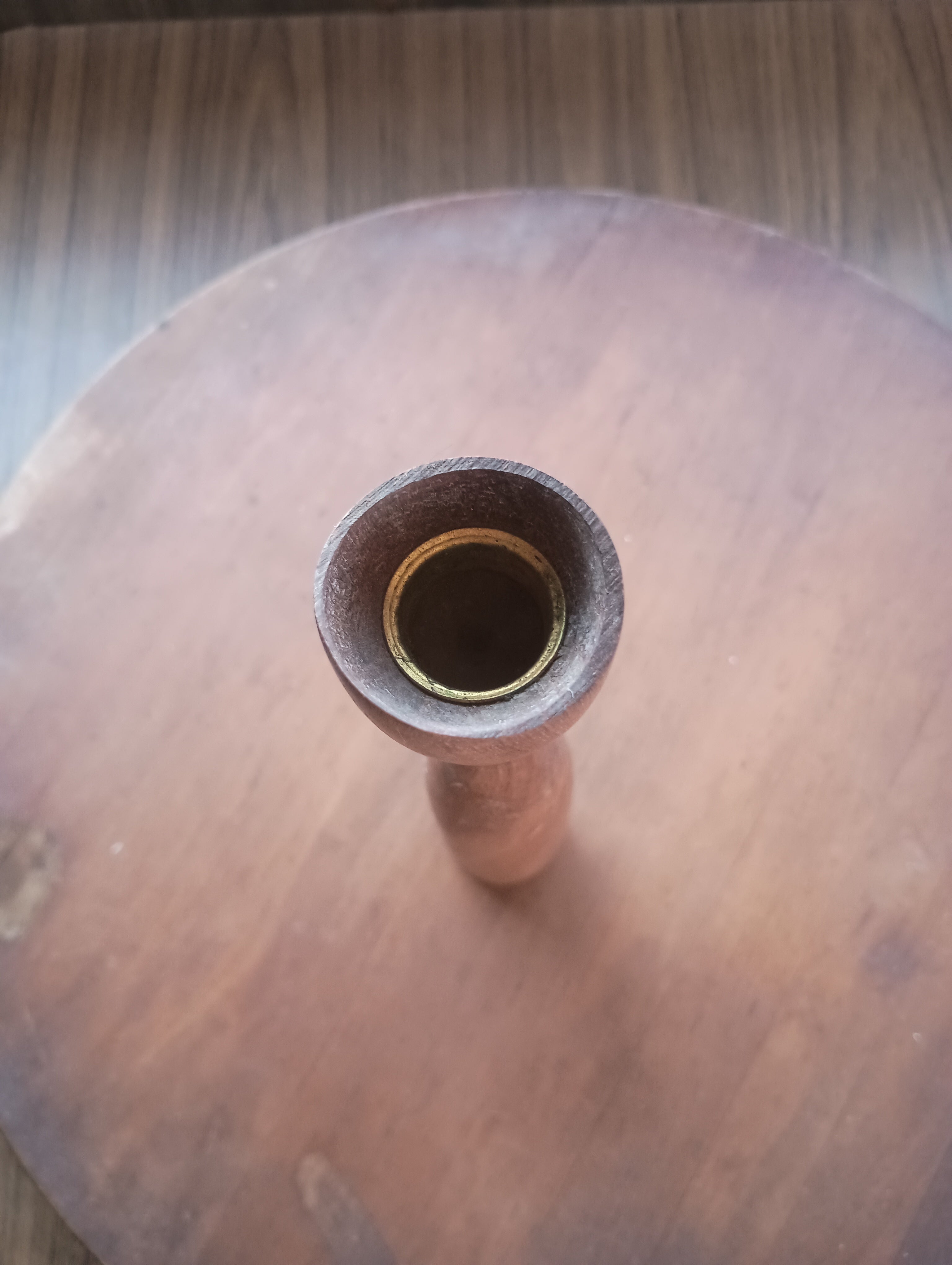 MCMT Tapered Teak Candlestick