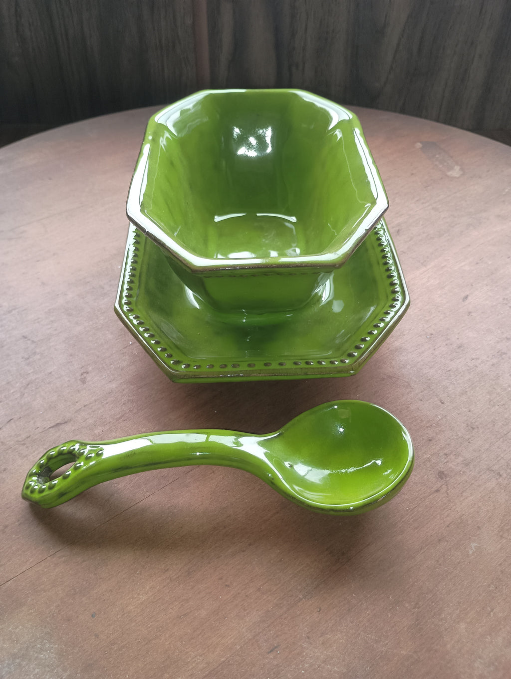 Majolica Pottery serving set