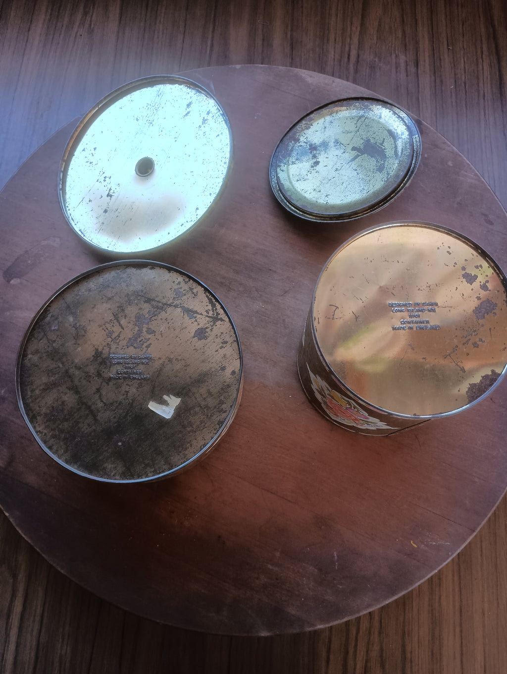 Vintage Daher English Floral Tins