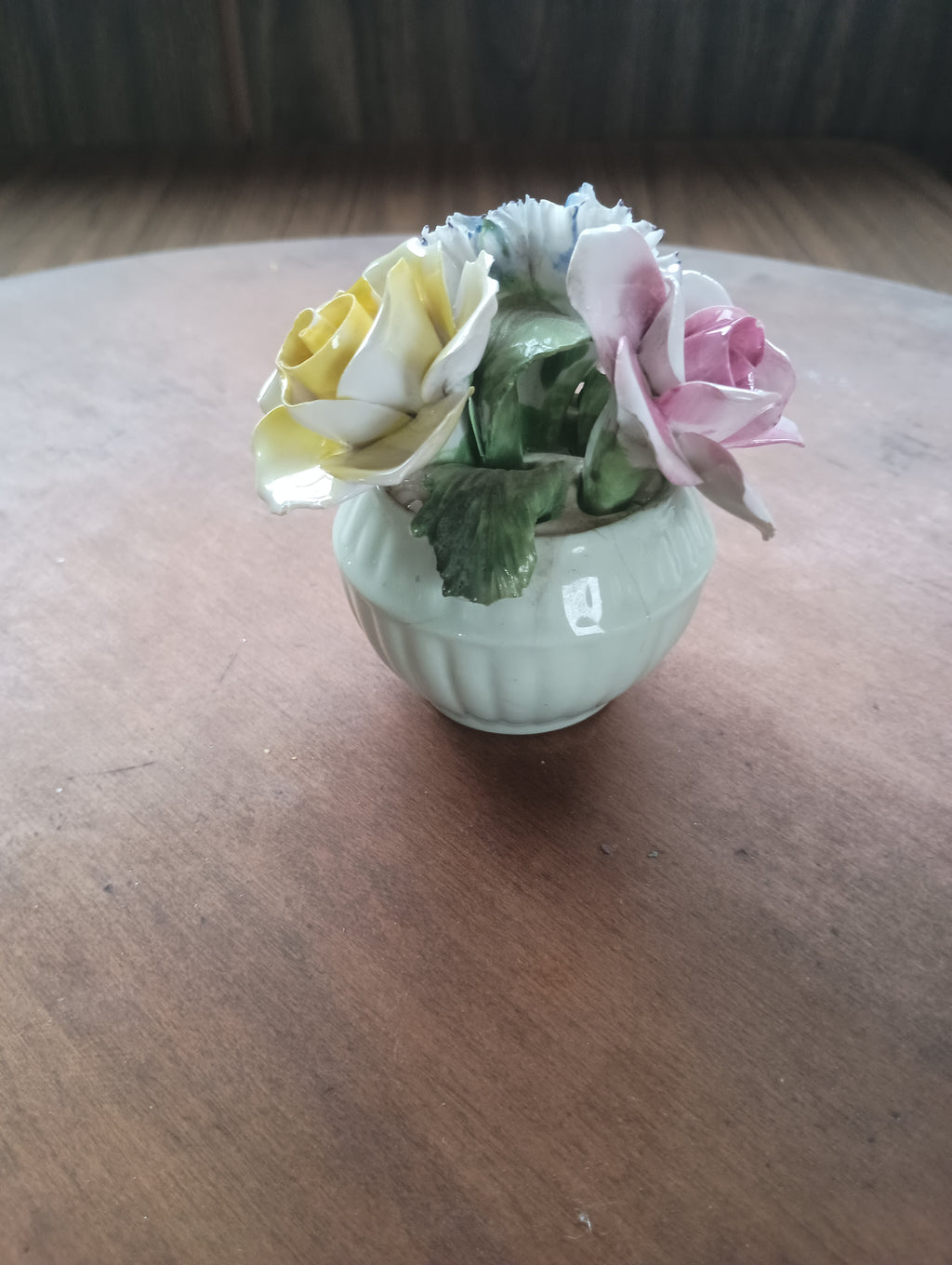 Vintage Crown Royal Bone China Hand-Painted Floral Cluster
