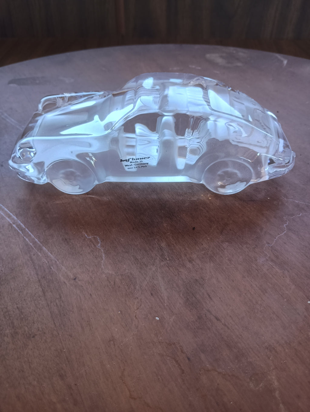 Vintage Hofbauer West German Crystal Porsche 911 Carrera Figurine