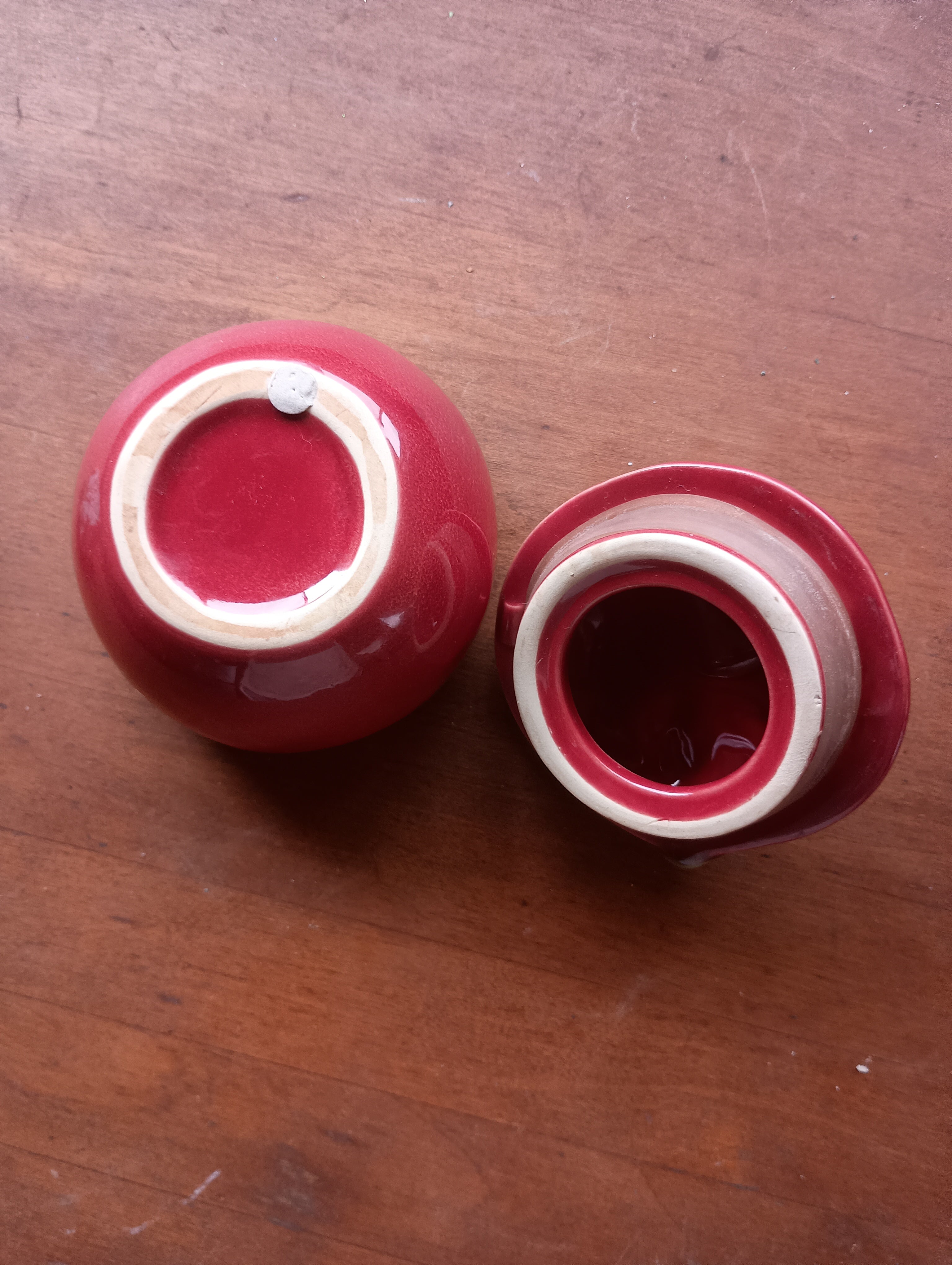 Hand-Painted Ceramic Apple Candle Jar