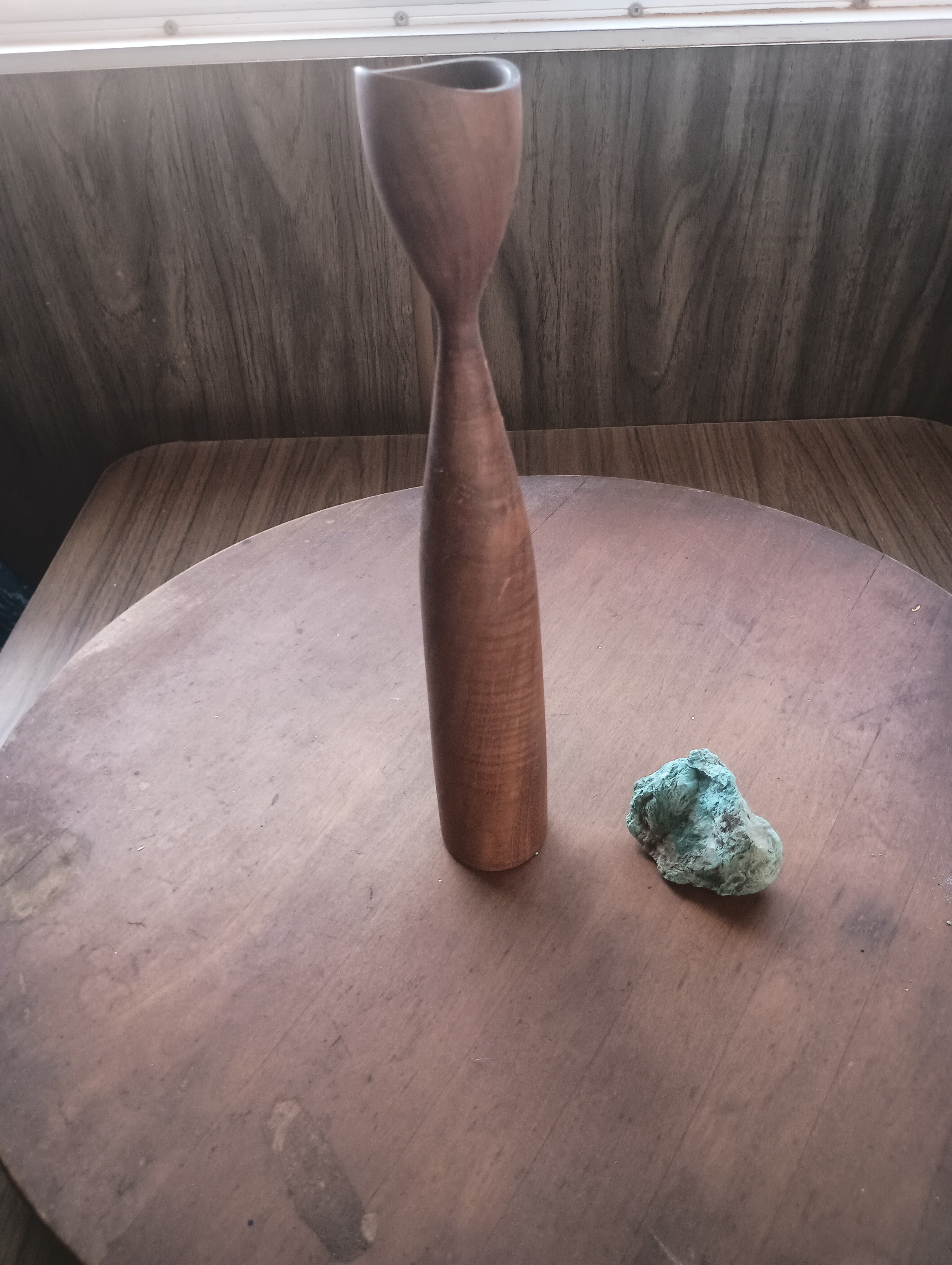 MCMT Tapered Teak Candlestick