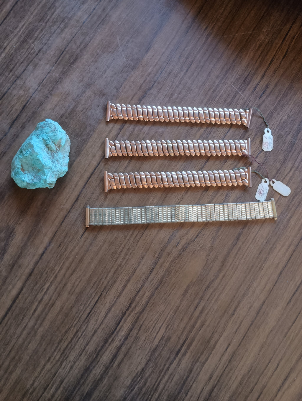 Vintage Mid-Century Watch Expansion Band Collector's Lot - 4 Pieces Inc. Speidel & Zenith 10K G.F.