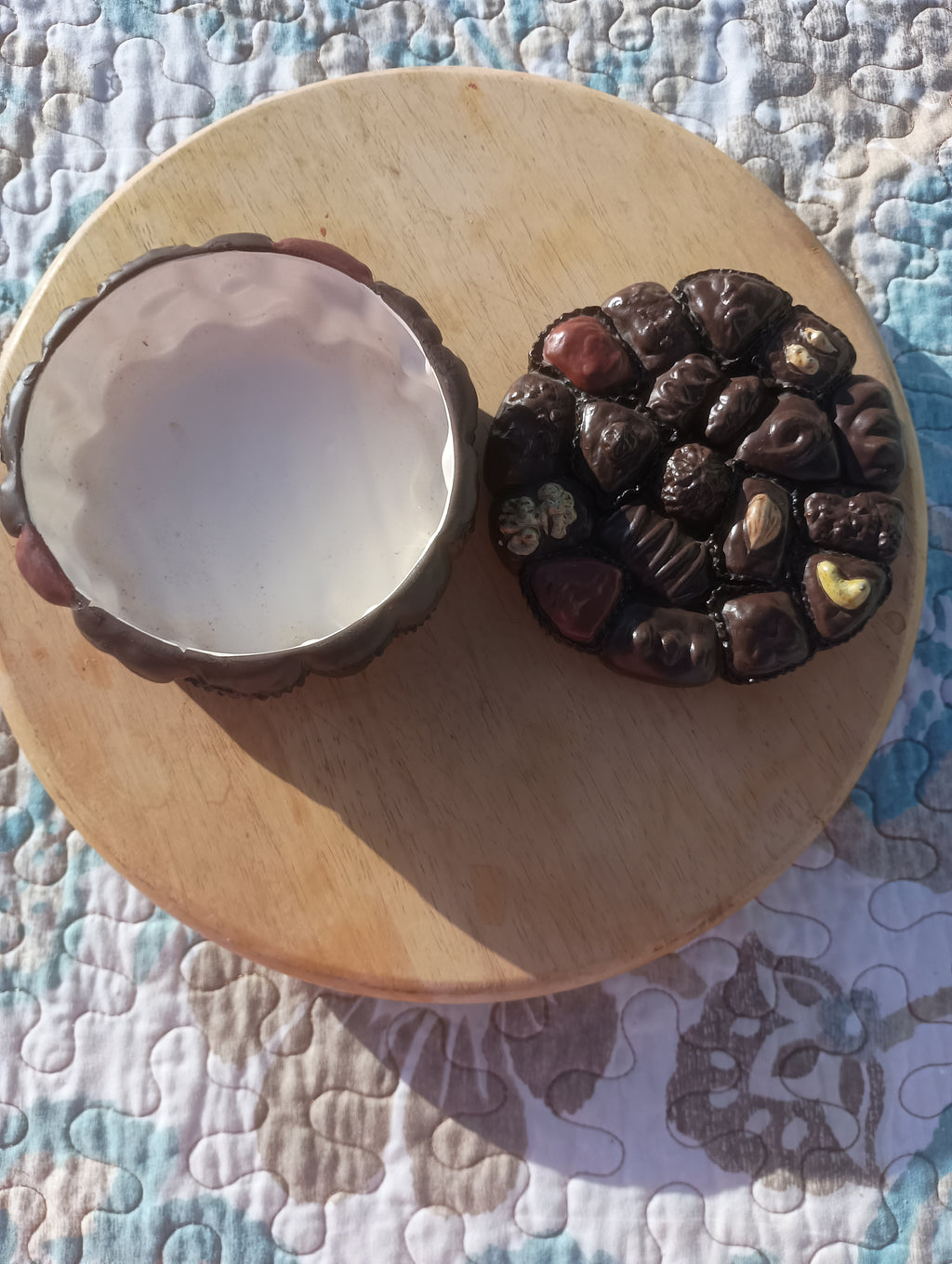 Vintage Ceramic Chocolate Candy Box