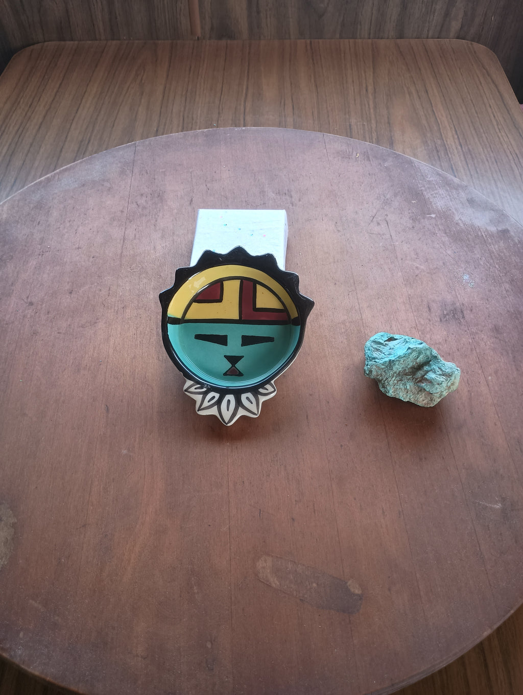 Southwestern "Sun Spirit" Hand-Painted Miniature Dish