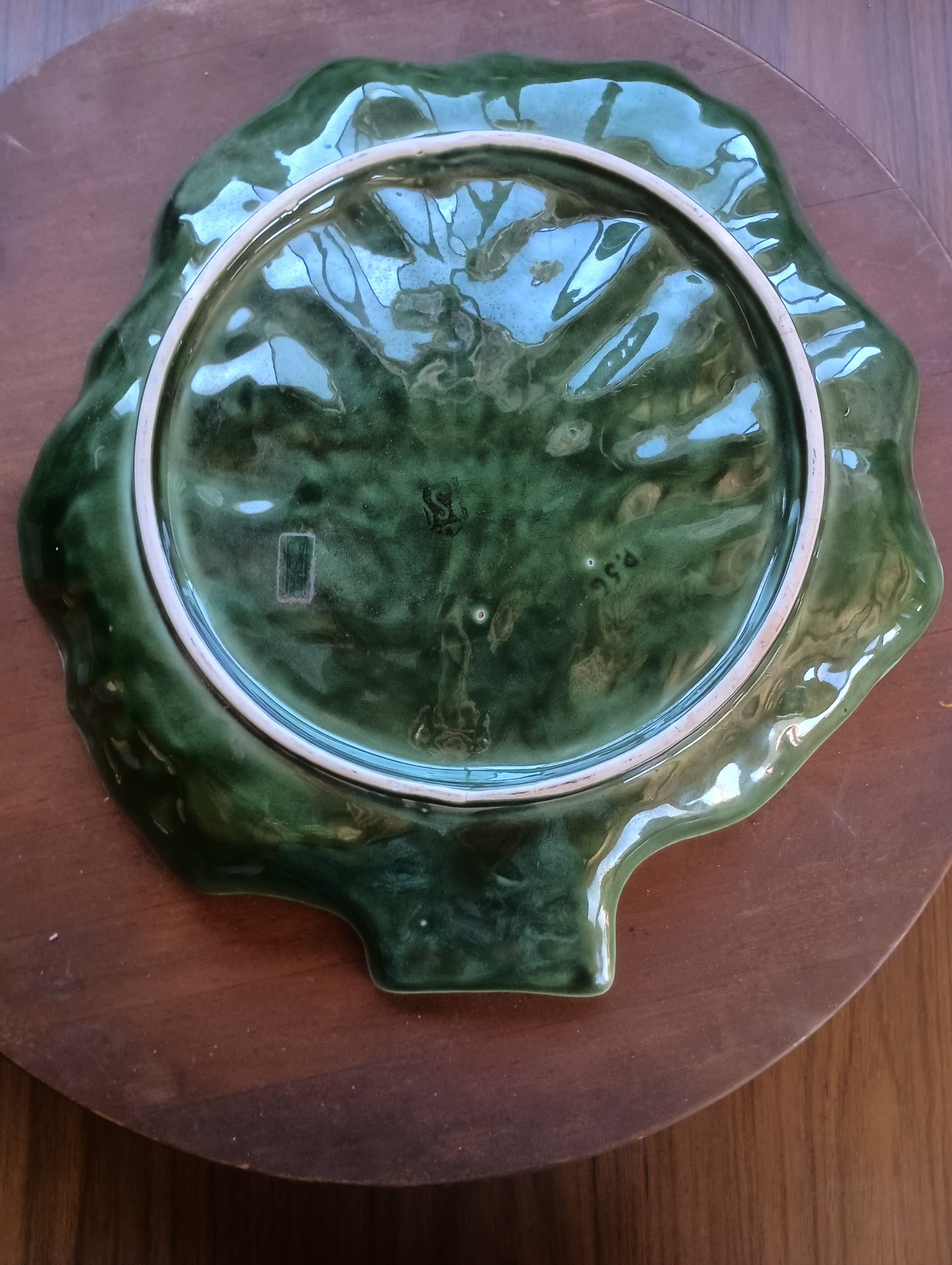 Vintage Taste Setter by Sigma Cabbage Leaf Platter - Made in Portugal