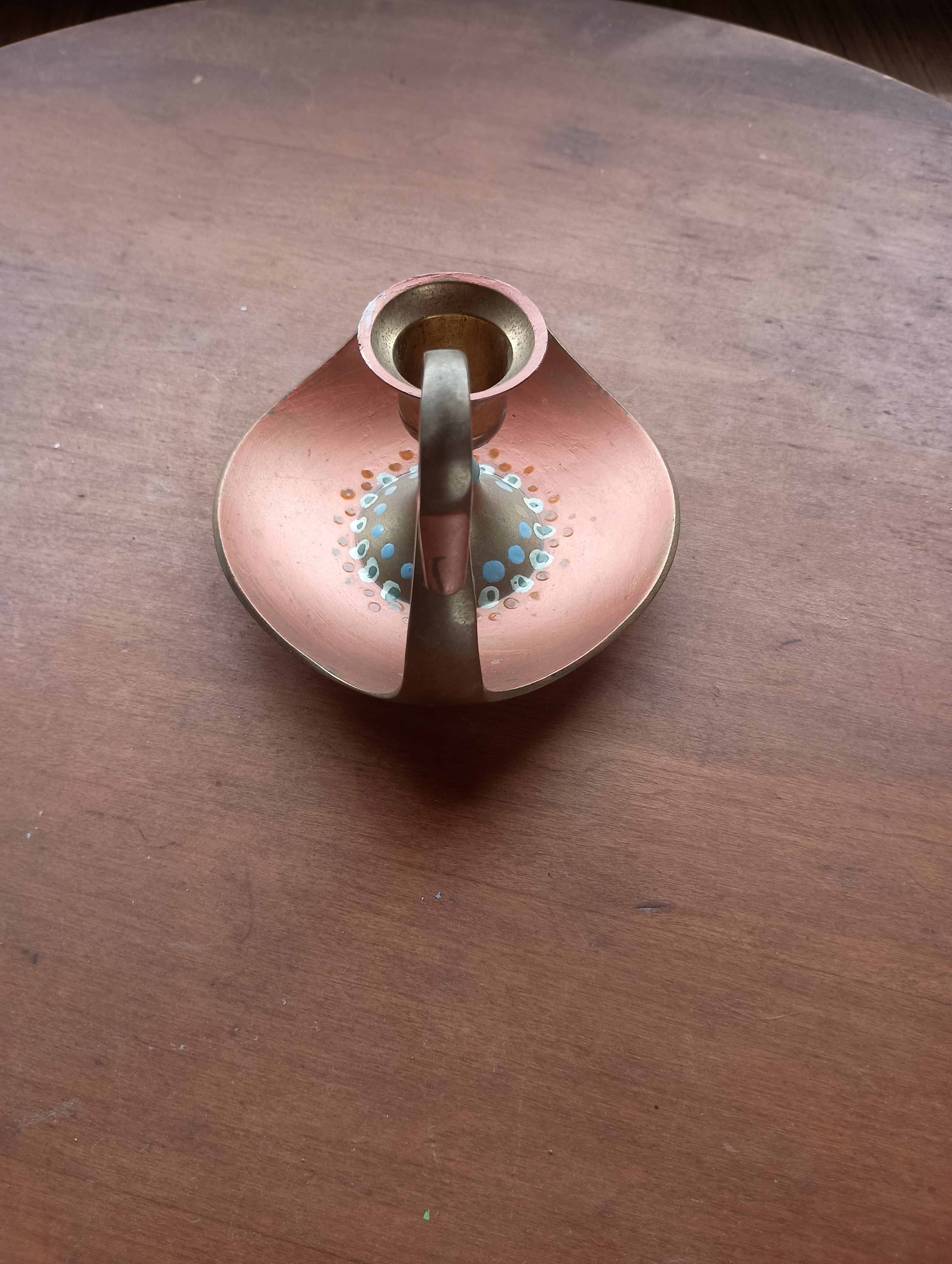 Hand Painted Brass Swan