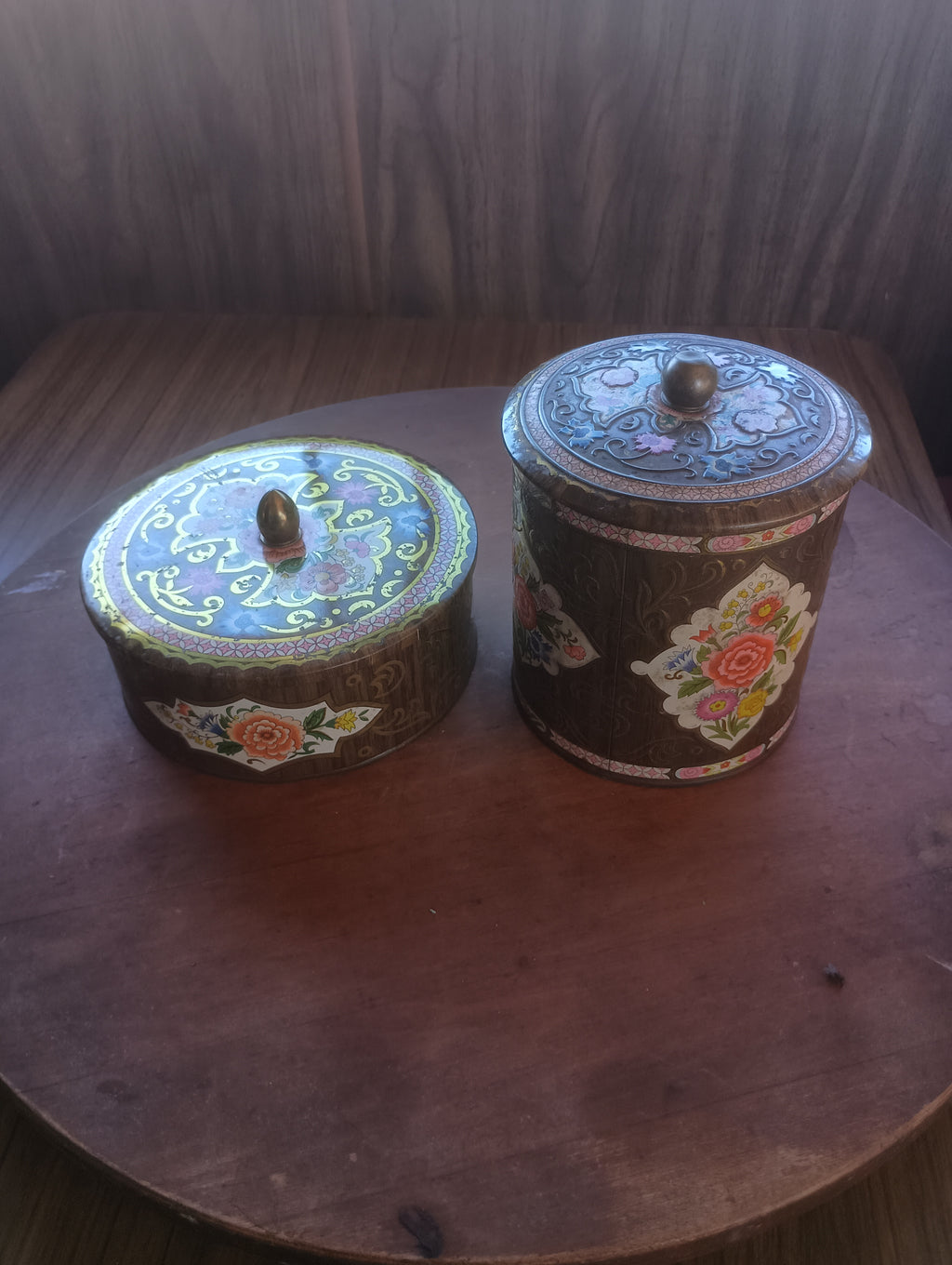 Vintage Daher English Floral Tins