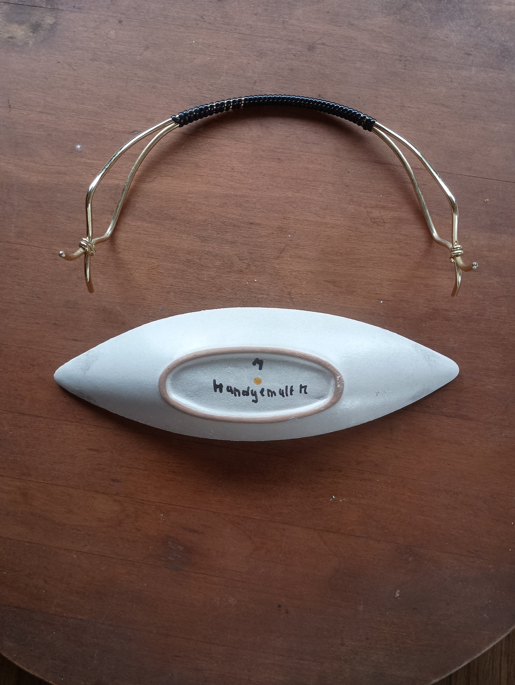 Mid-Century West German "Handgemalt" Serving Dish