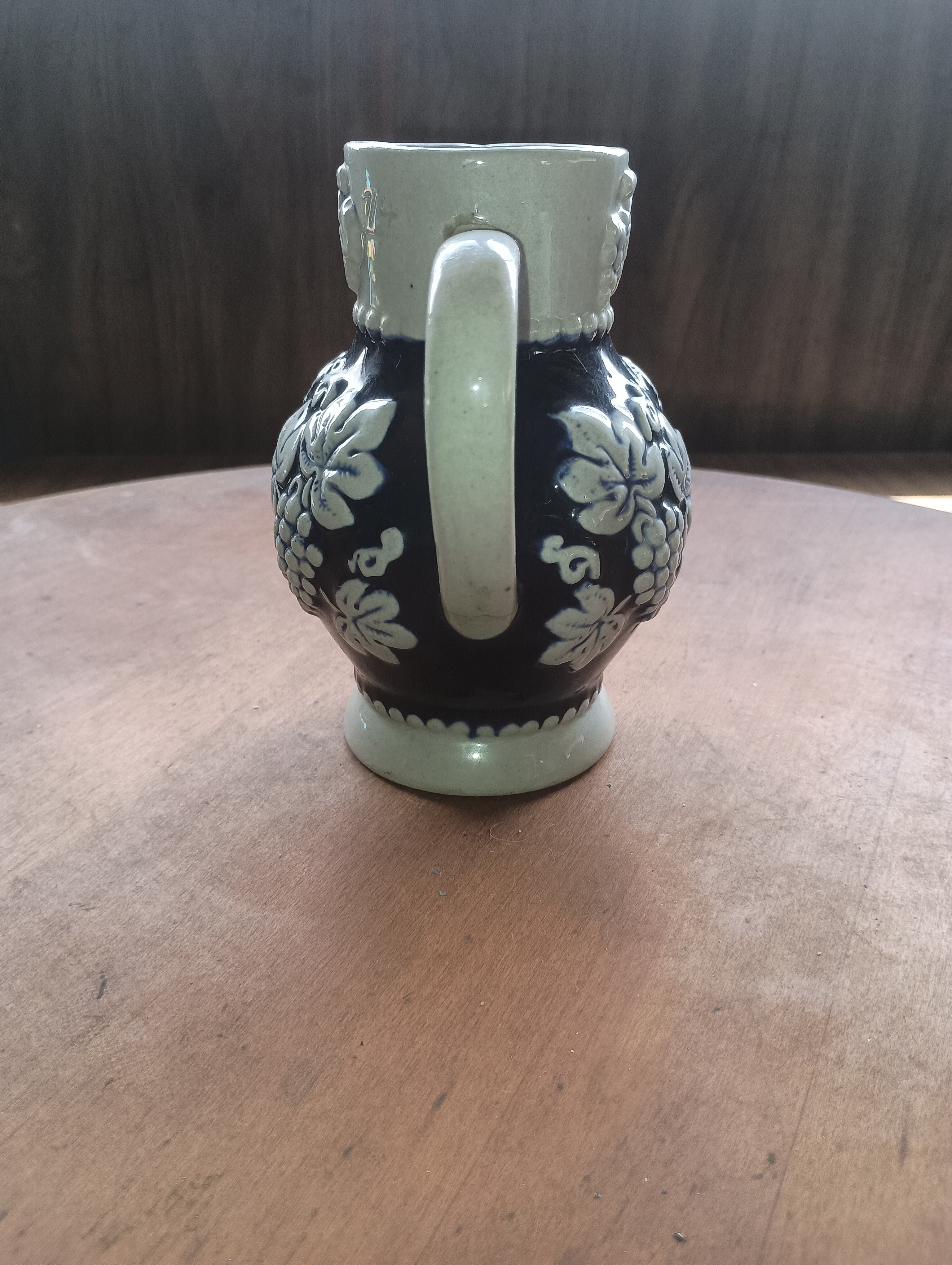 Vintage 5" "Golden Wine" Salt-Glazed Pitcher