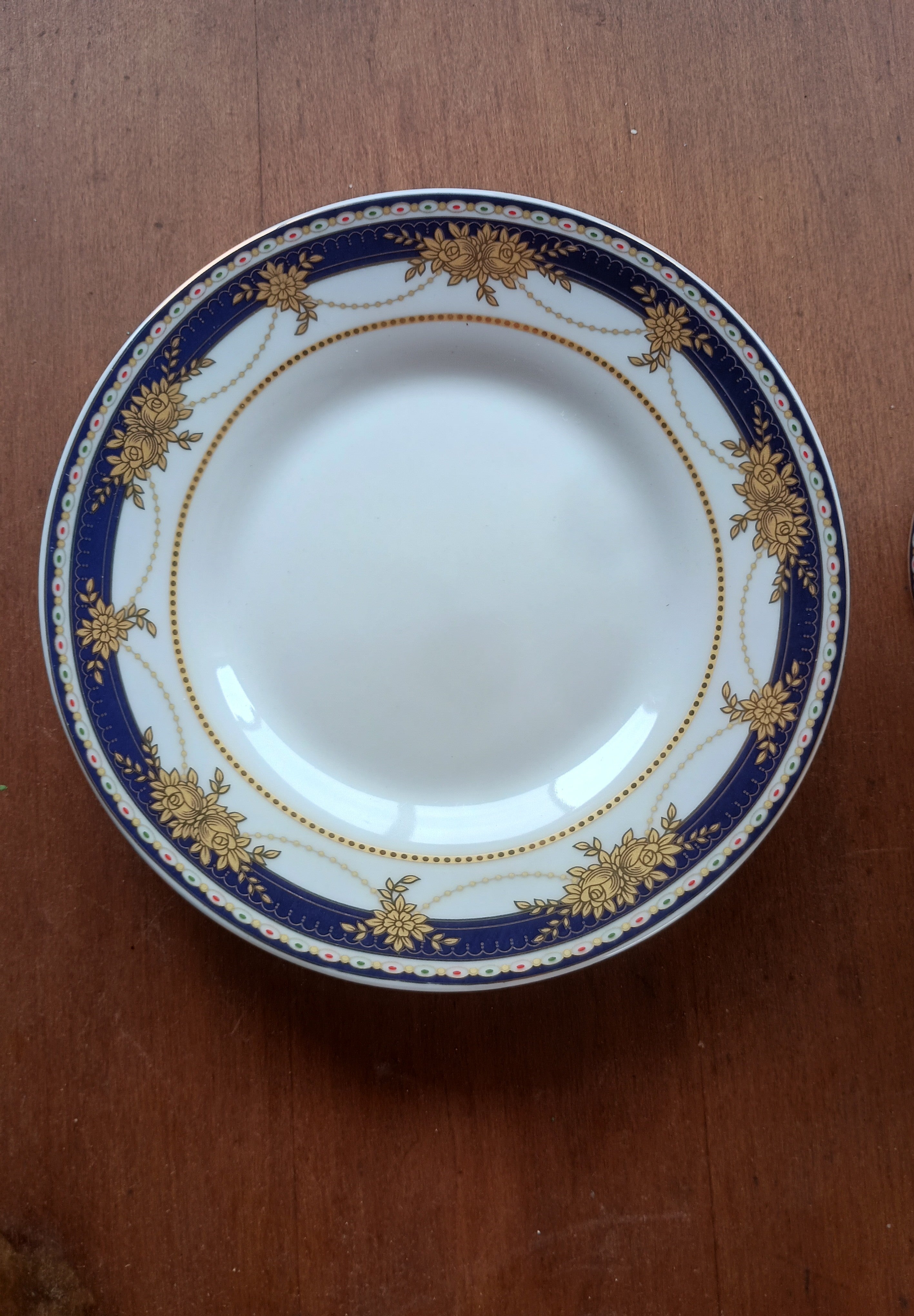 Royal Doulton Cobalt & Gold Filigree Porcelain Cup and Saucer