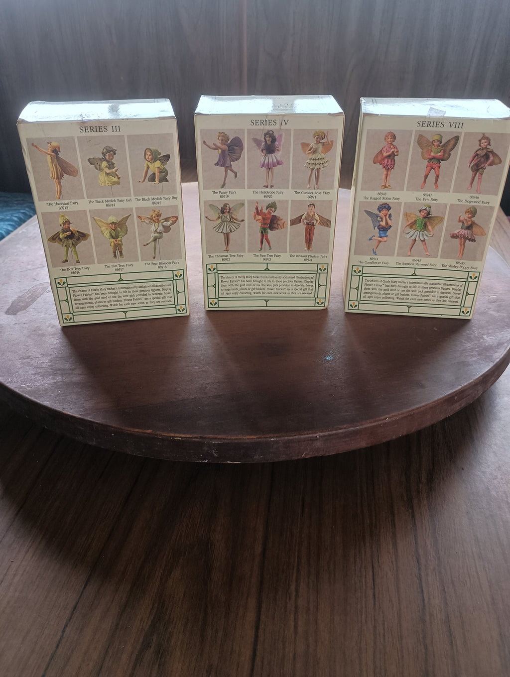 Set of 3 Cicely Mary Barker "Flower Fairies" Figurines (Series III, IV, VIII)