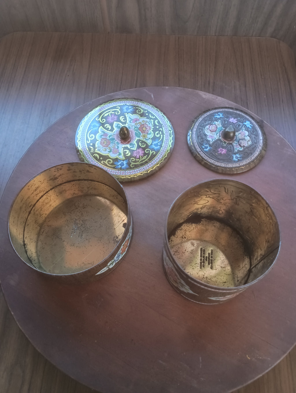 Vintage Daher English Floral Tins