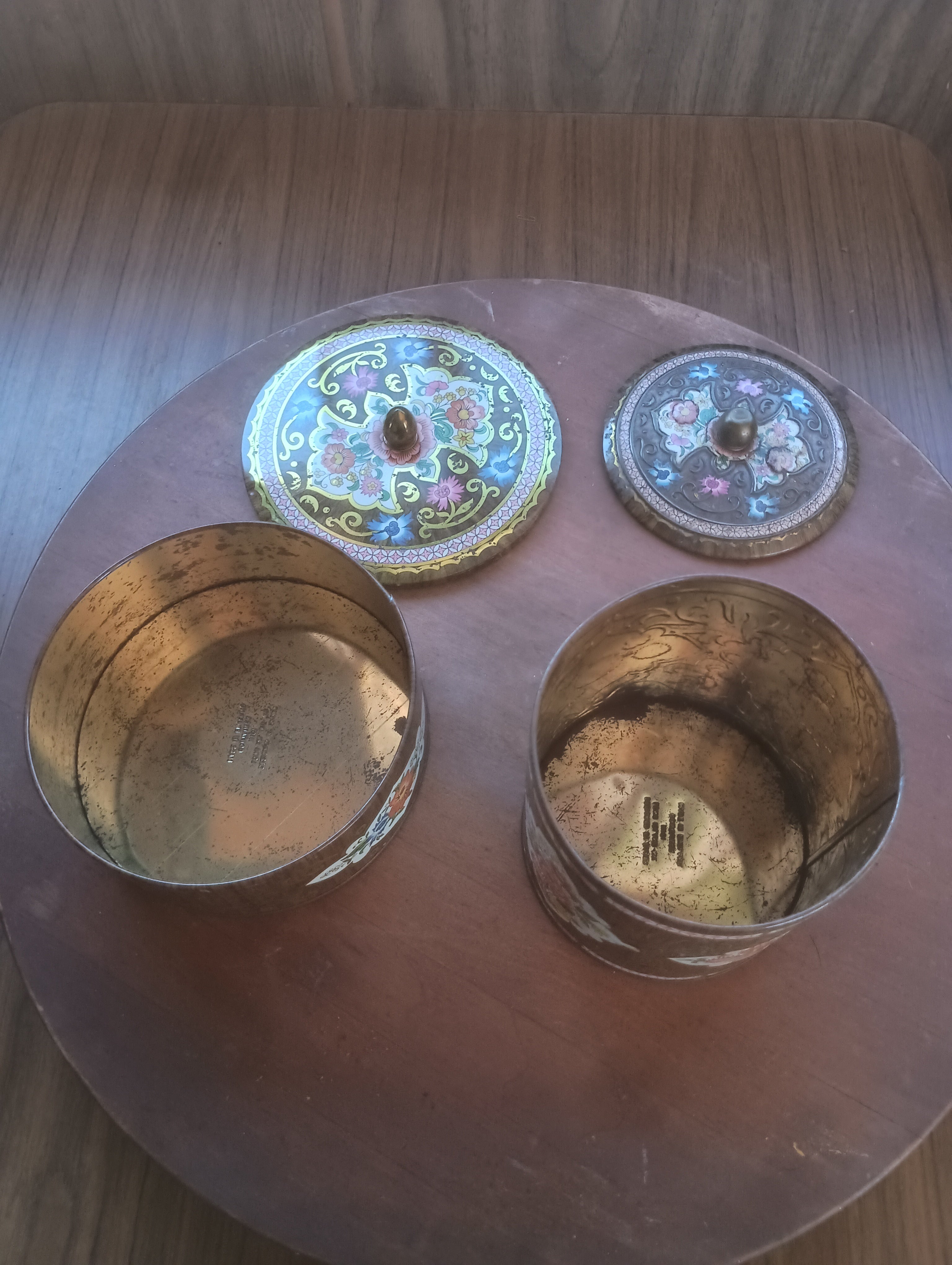 Vintage Daher English Floral Tins
