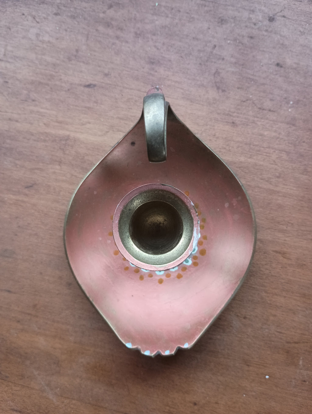 Hand Painted Brass Swan
