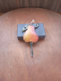 Vintage Hand-Painted Rustic Metal Pear Wall Hook