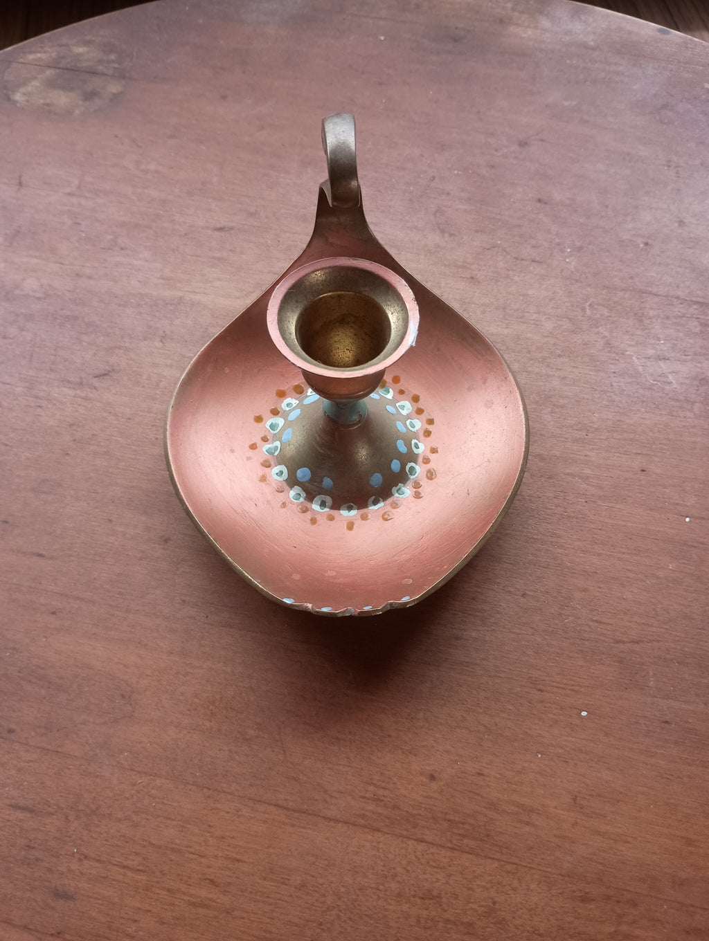 Hand Painted Brass Swan