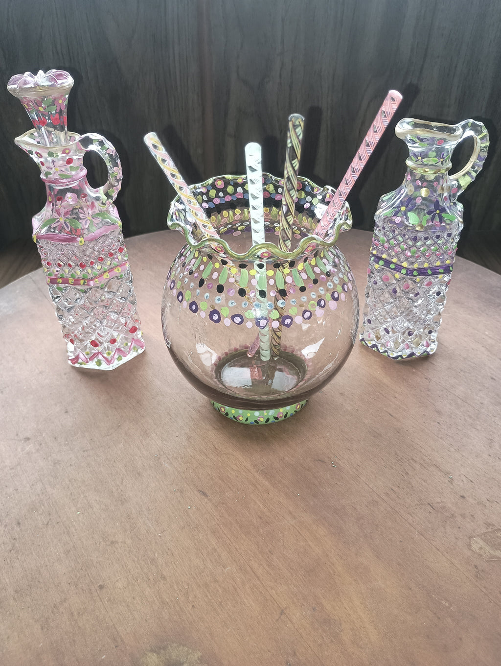 Hand-Painted Cruets