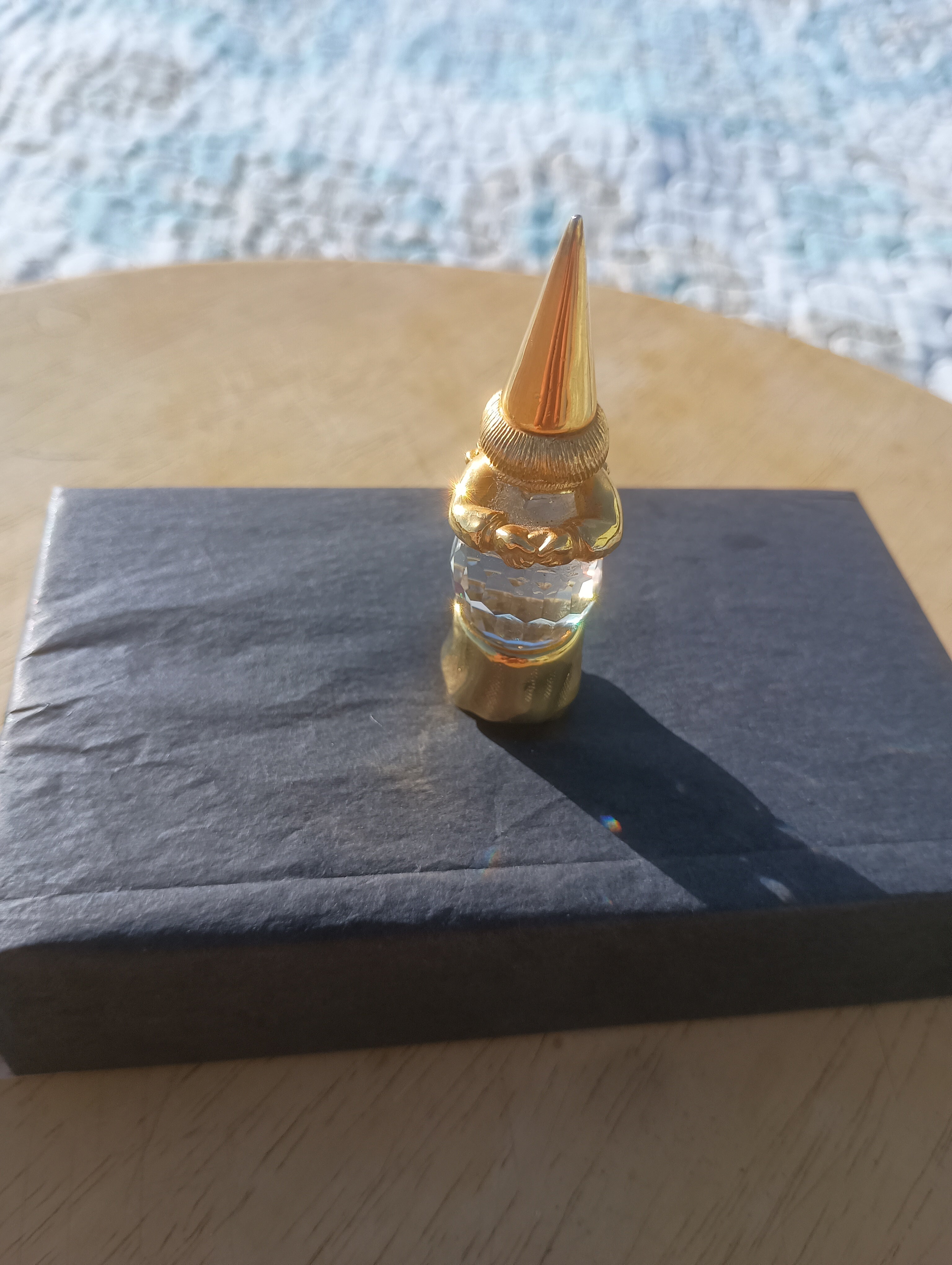 Retired Swarovski Crystal 'Little Sister' Gnome Figurine