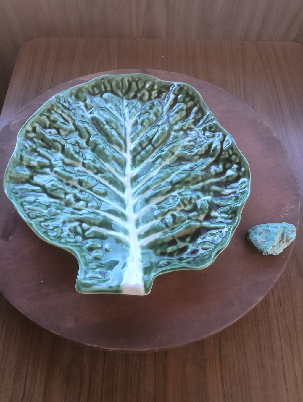 Vintage Taste Setter by Sigma Cabbage Leaf Platter - Made in Portugal