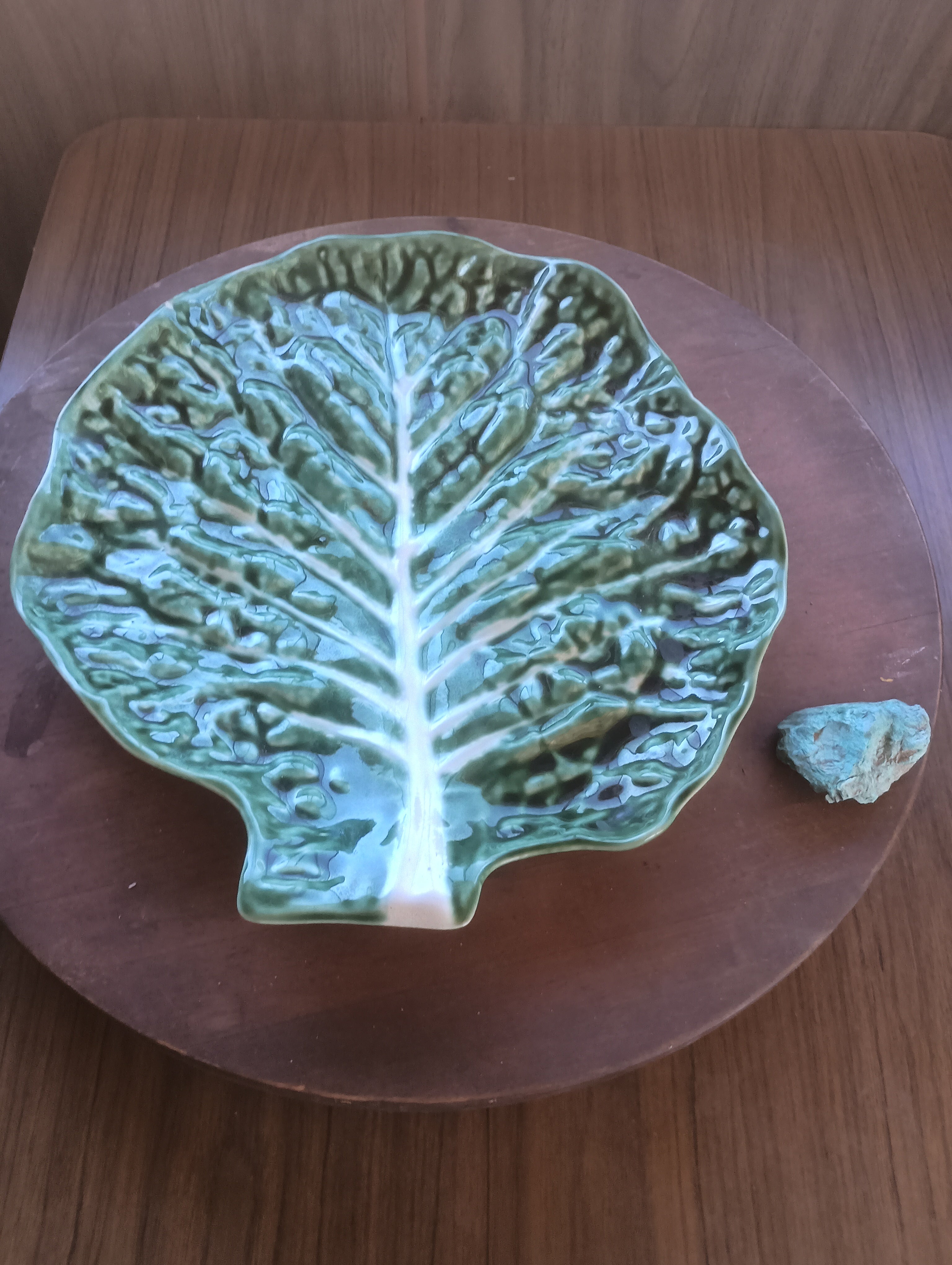 Vintage Taste Setter by Sigma Cabbage Leaf Platter - Made in Portugal