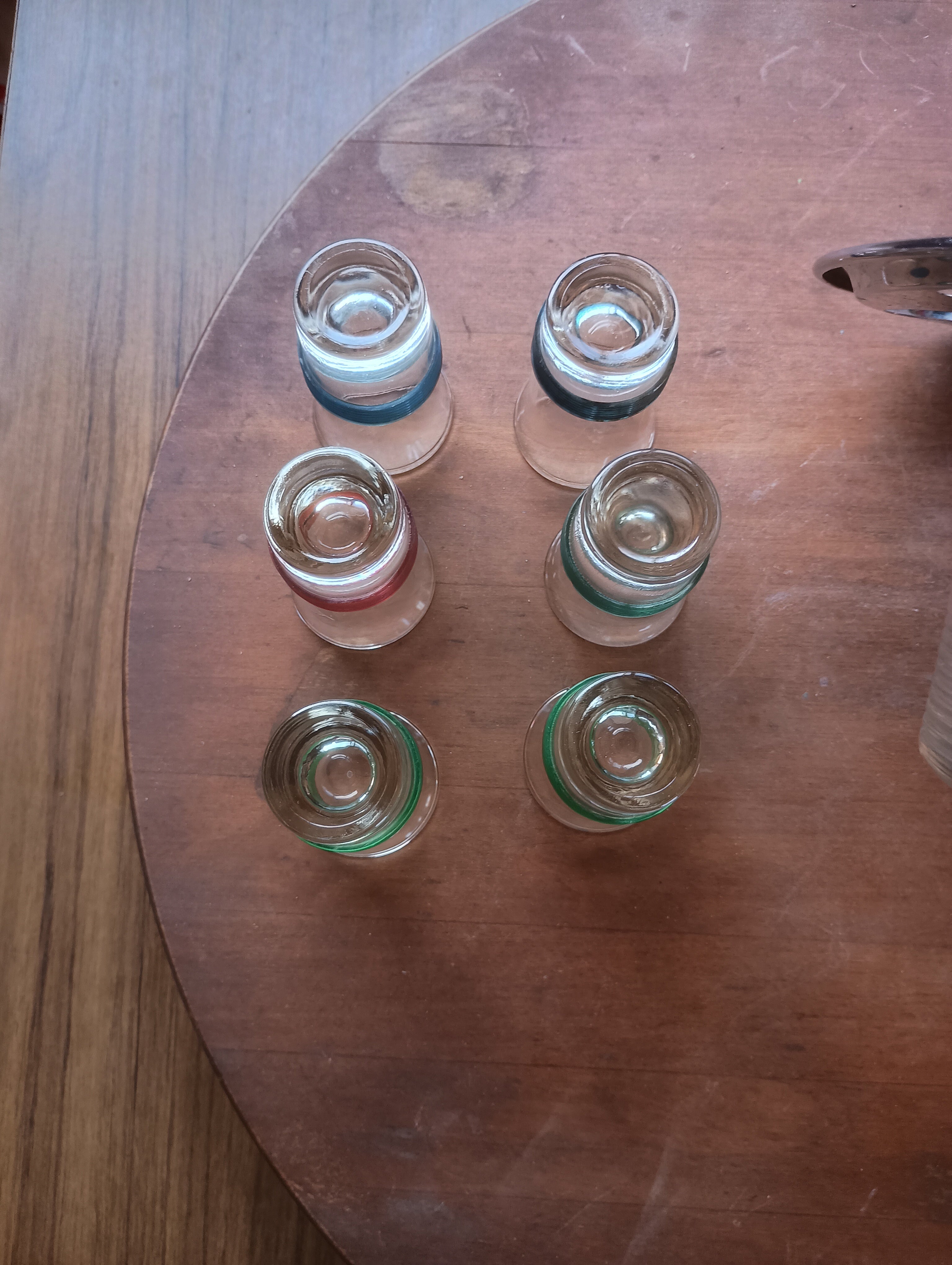 Vintage 1950s Atomic Chrome Liquor Pump Carousel Set