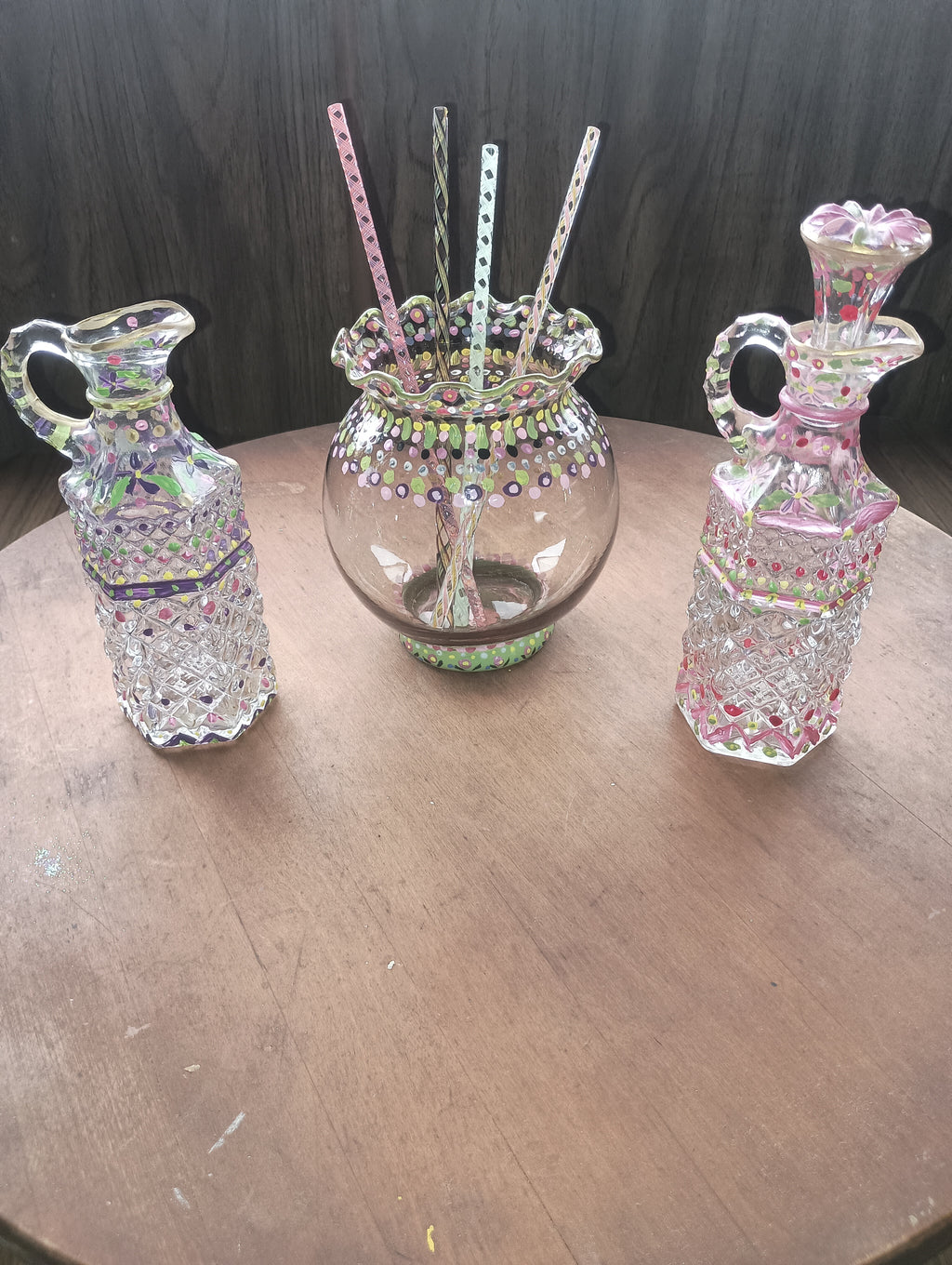 Hand-Painted Cruets