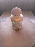 Mountain Village" Hand-Carved Terracotta Lantern