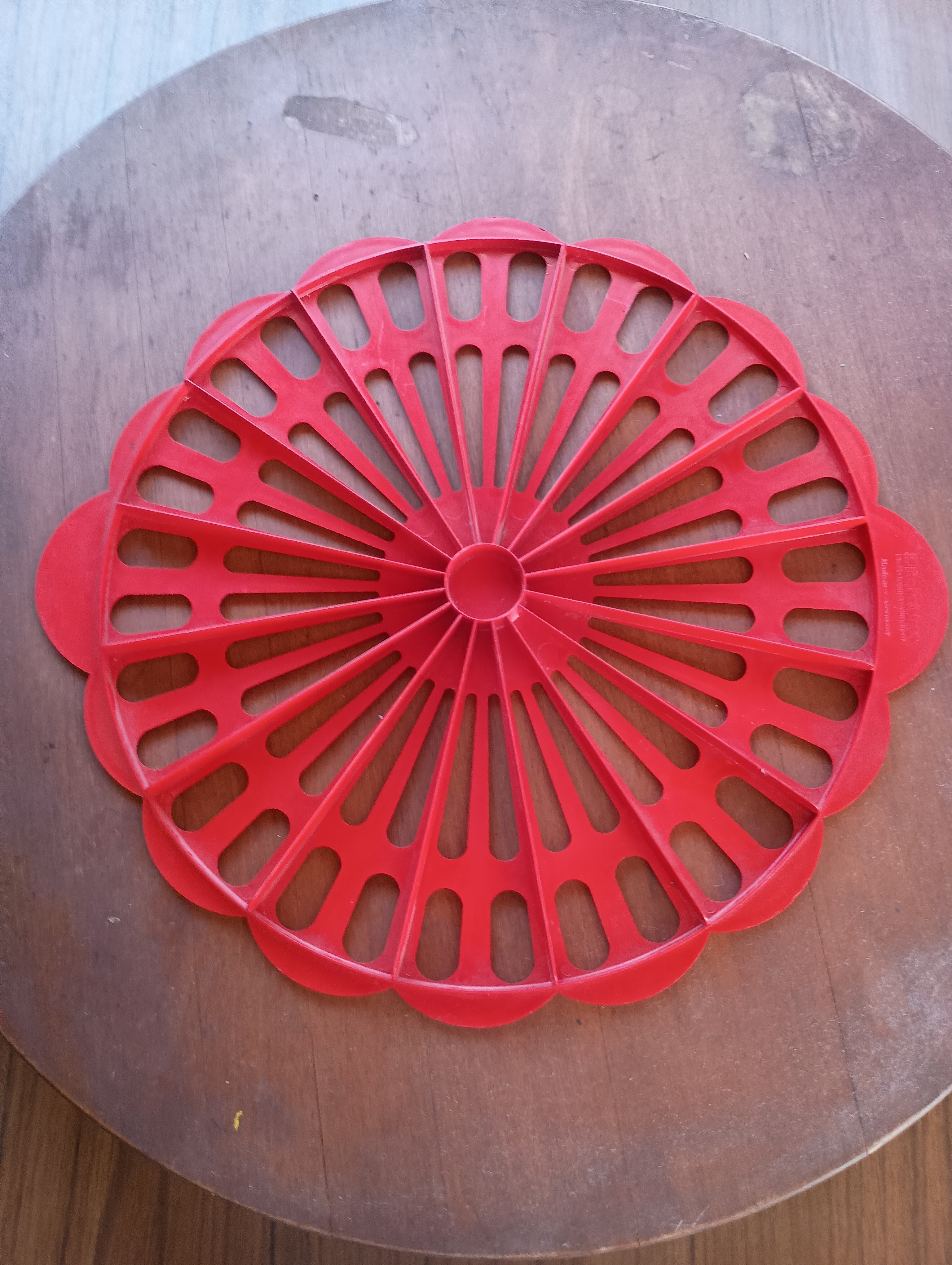 Vintage Buchsteiner Red Floral Trivet