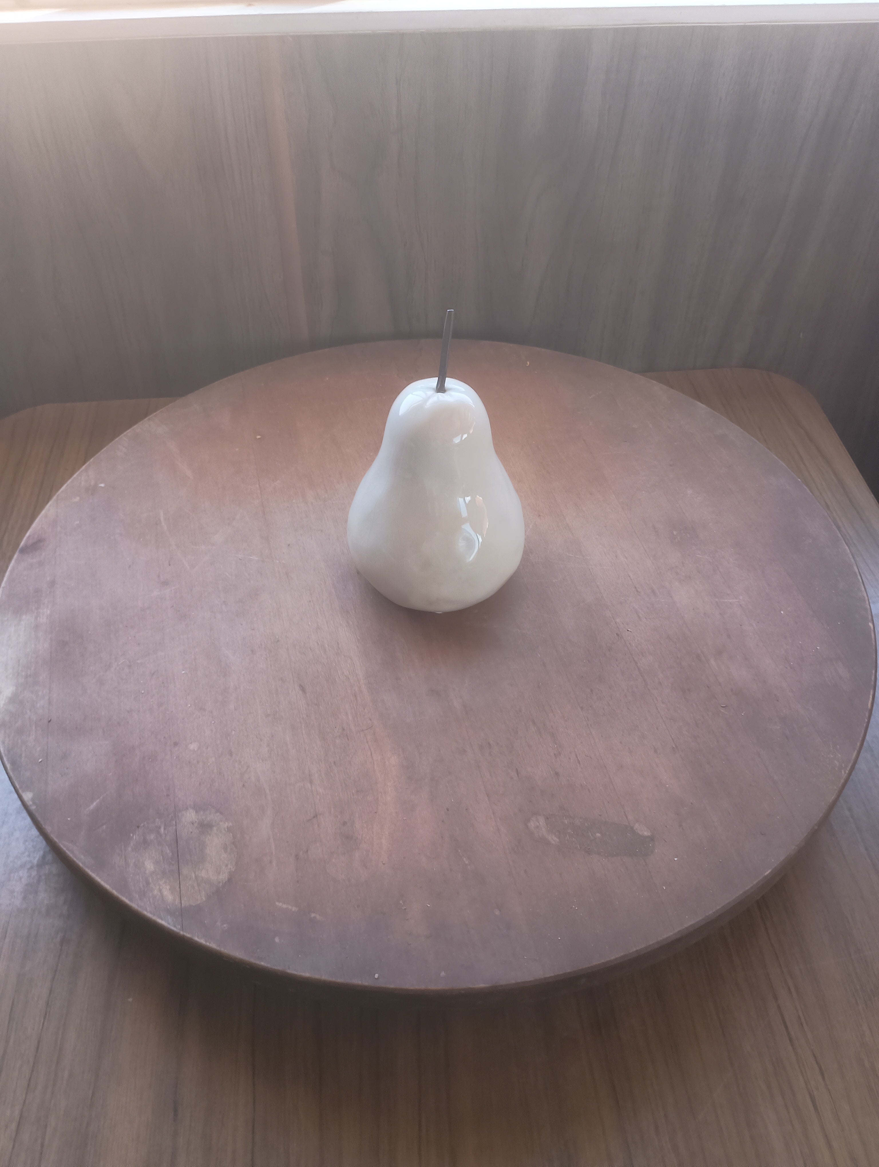 Vintage Substantial Ceramic Speckled Pear Decor