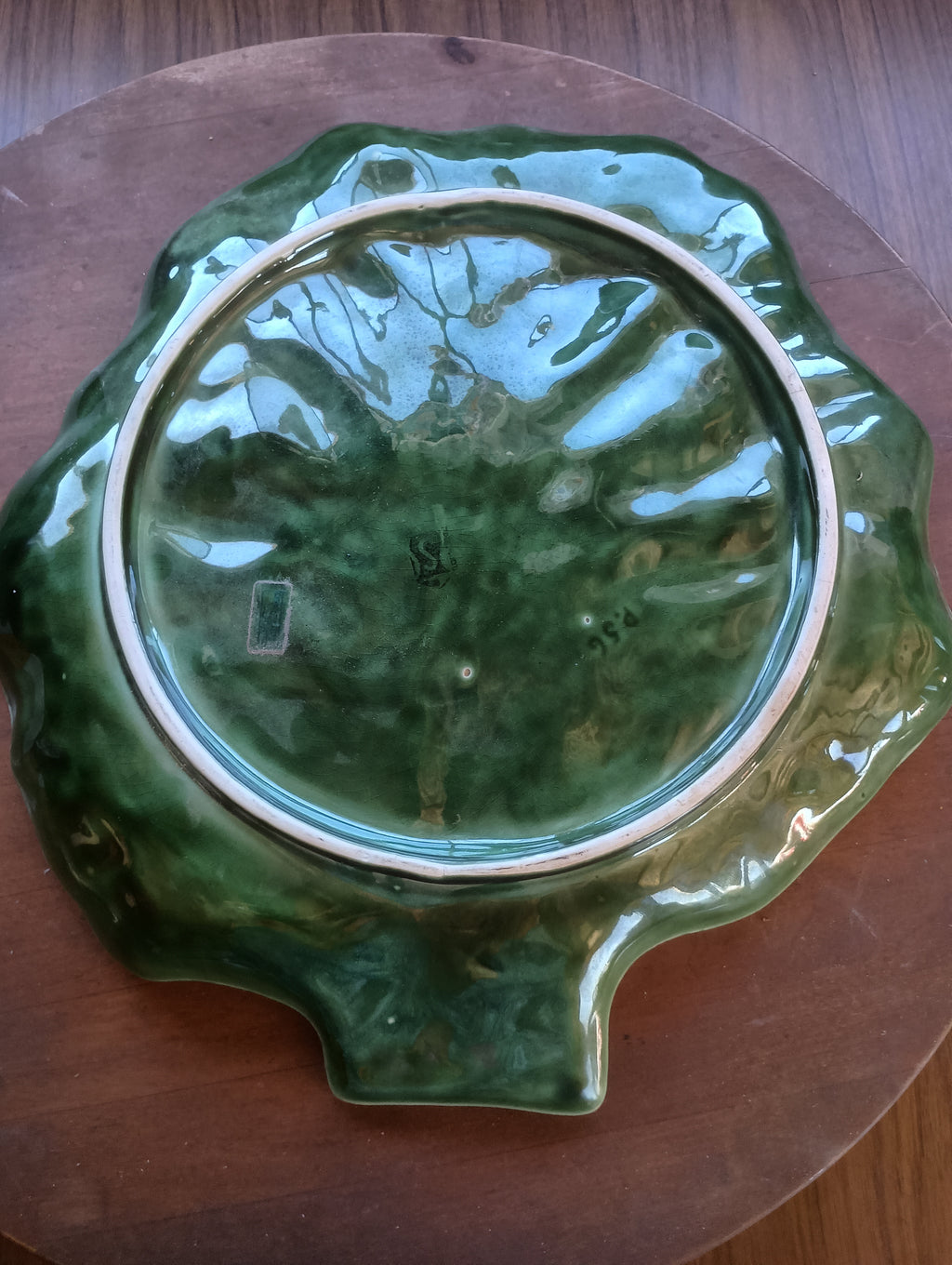 Vintage Taste Setter by Sigma Cabbage Leaf Platter - Made in Portugal