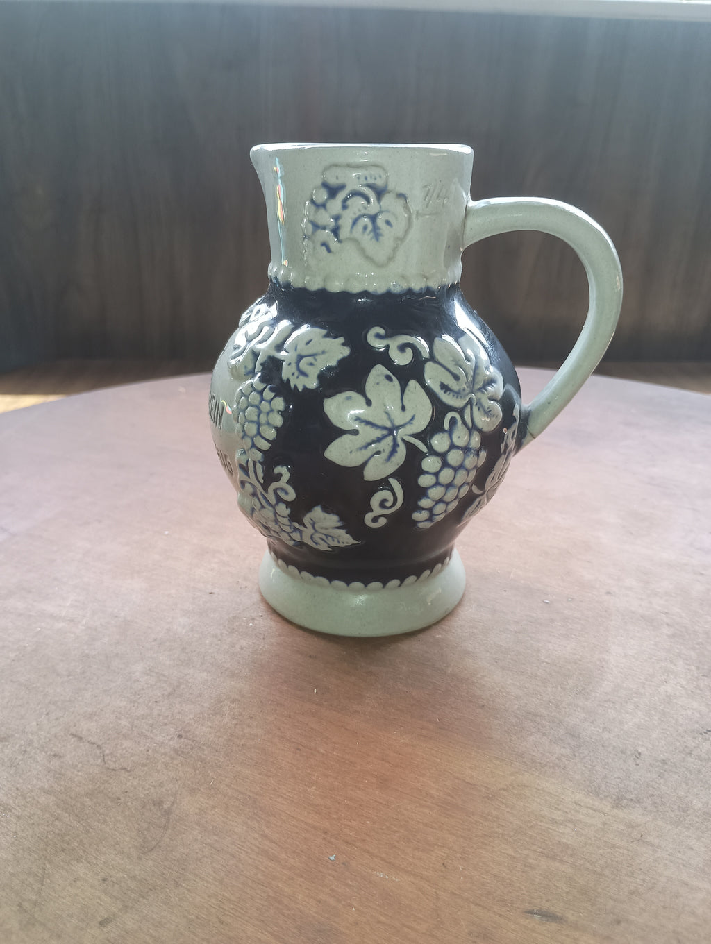 Vintage 5" "Golden Wine" Salt-Glazed Pitcher
