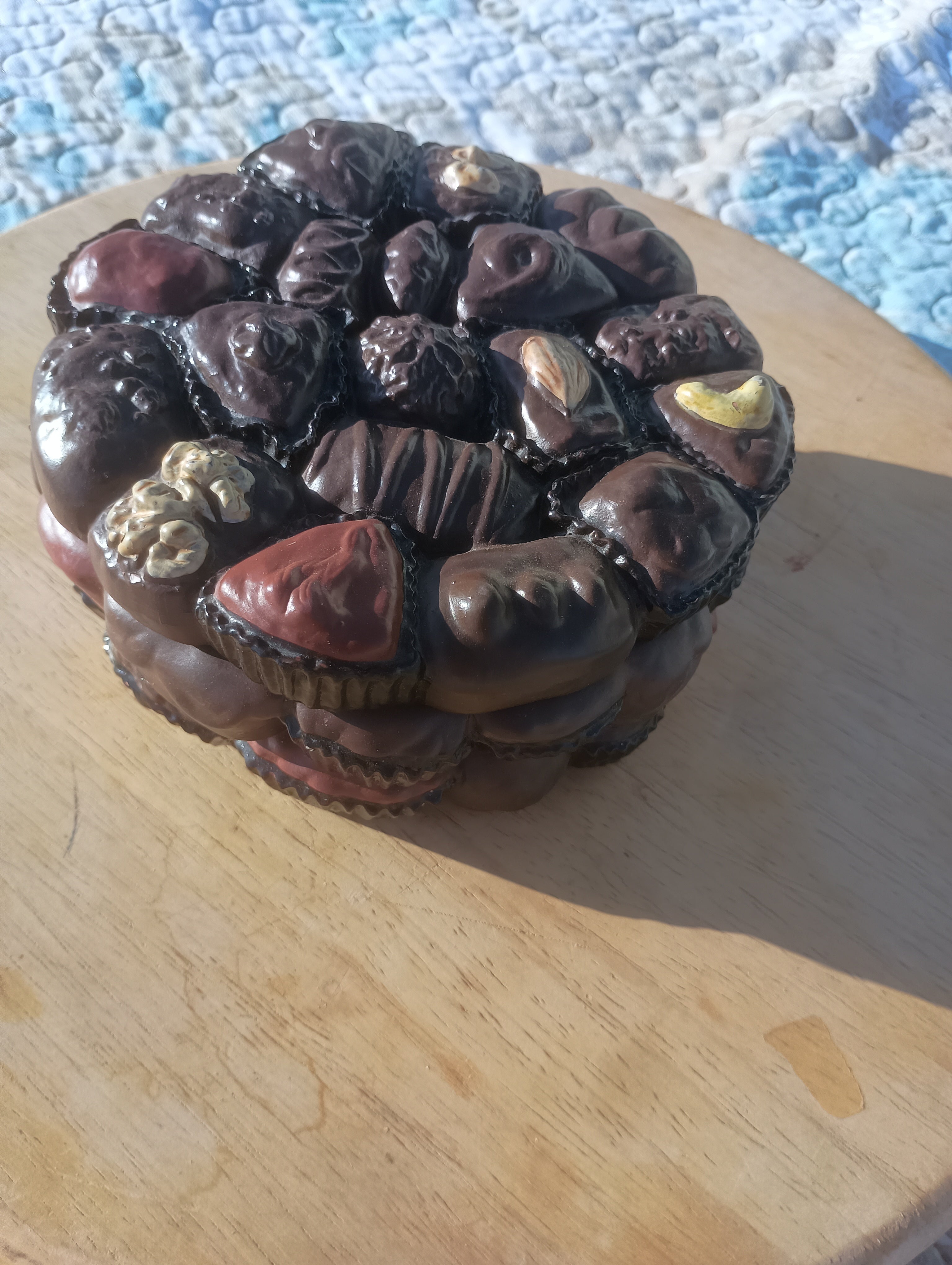 Vintage Ceramic Chocolate Candy Box