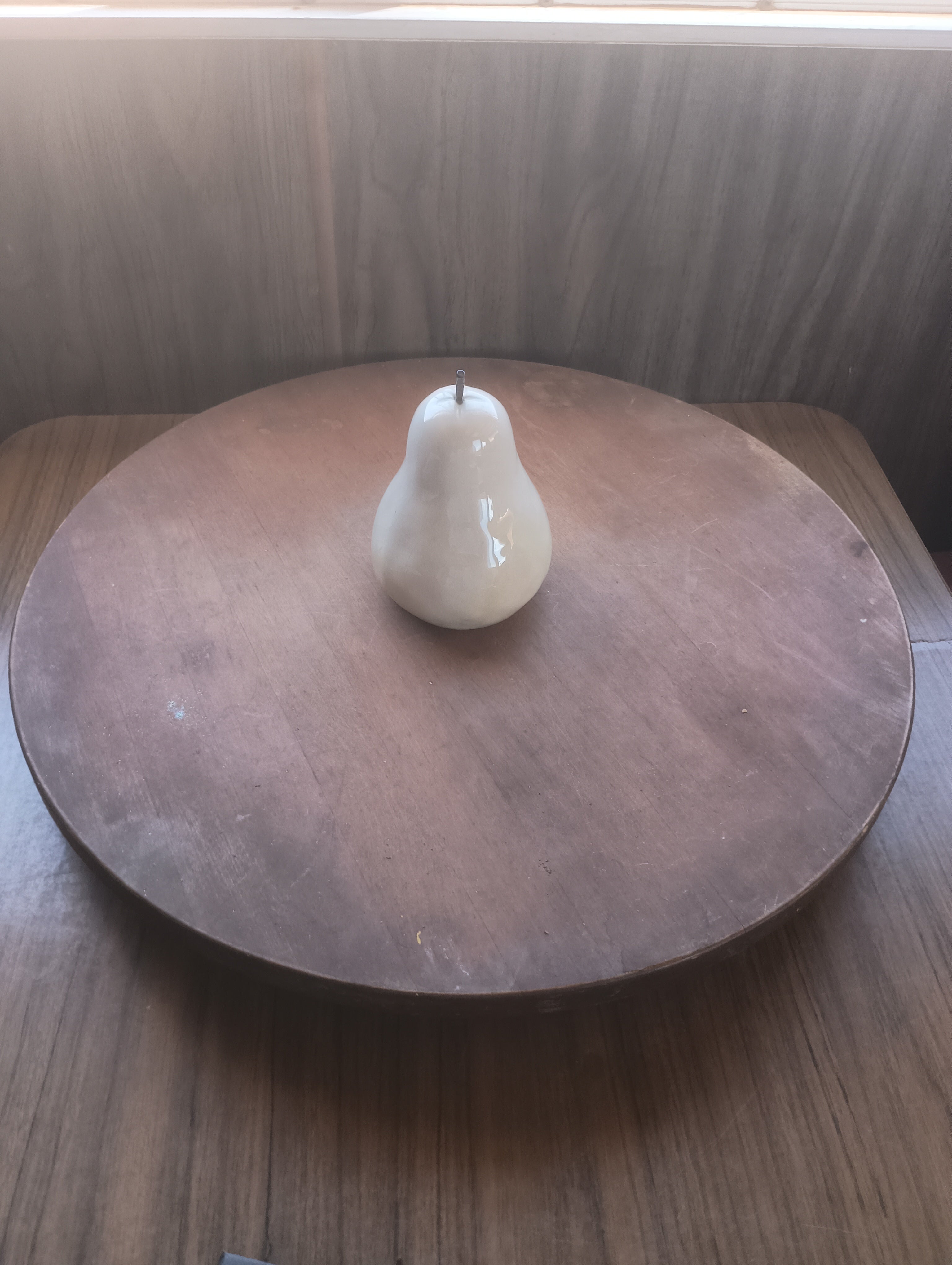 Vintage Substantial Ceramic Speckled Pear Decor