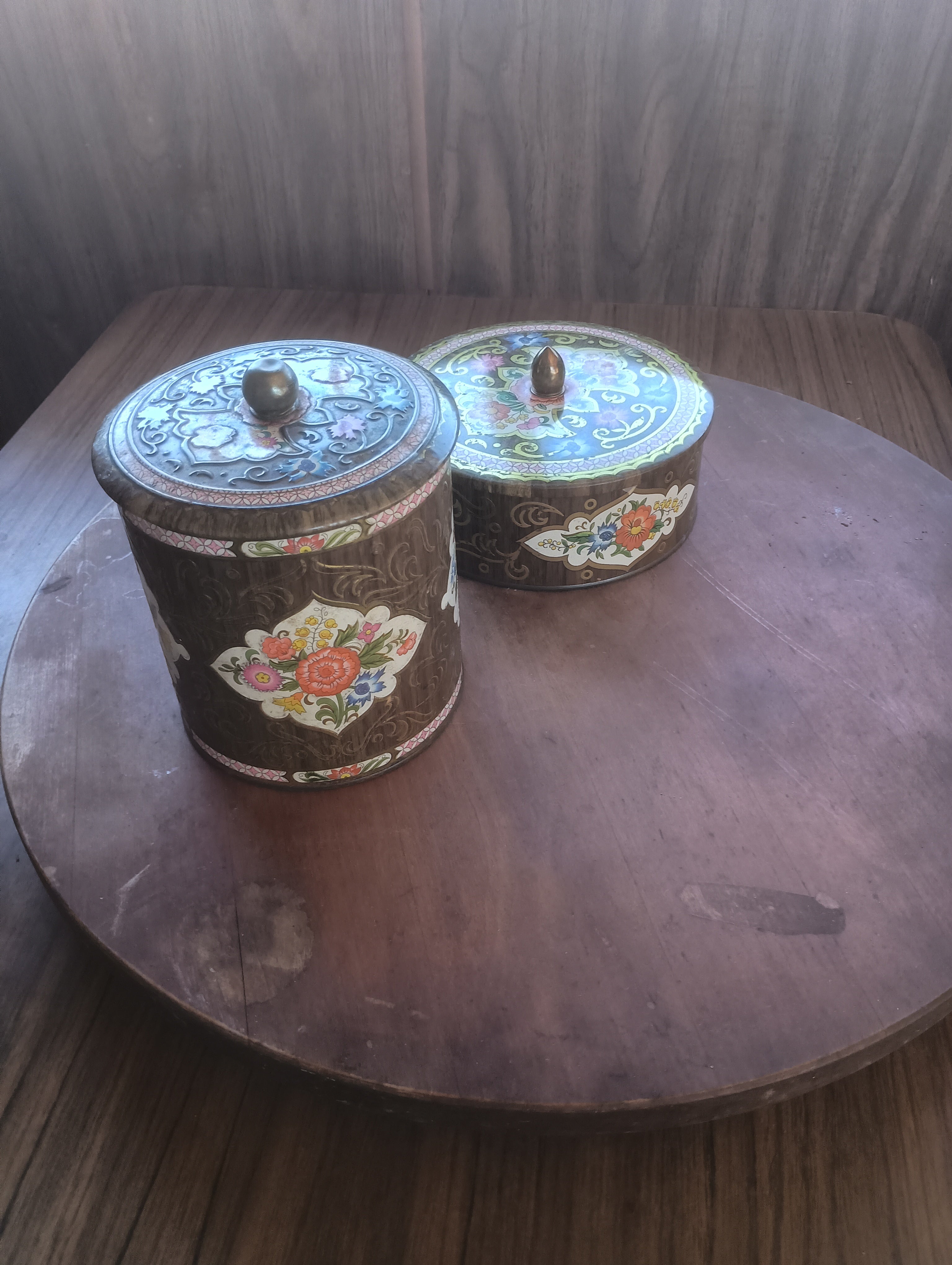 Vintage Daher English Floral Tins