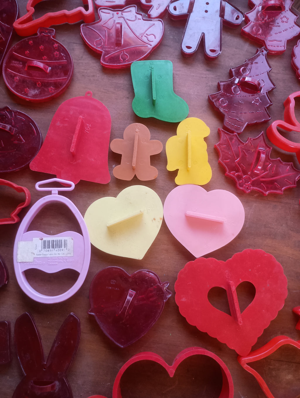 Ultimate Vintage 1970s Holiday Plastic Cookie Cutter Archival Lot - Massive 41-Piece Set featuring Rare Hallmark Originals