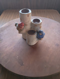 Artisan Birch Log & Songbird Triple Candle Holder