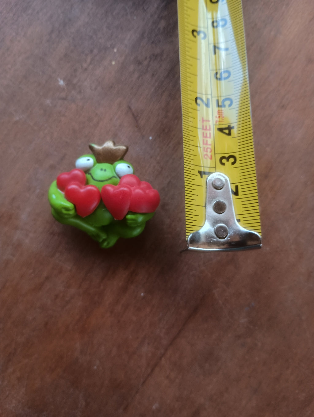 Vintage 1985 Whimsical "Frog Prince" Novelty Clay Valentine Brooch Pin
