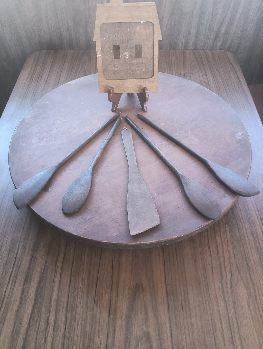 Farmhouse Wooden Utensil & Double Switch Plate Set