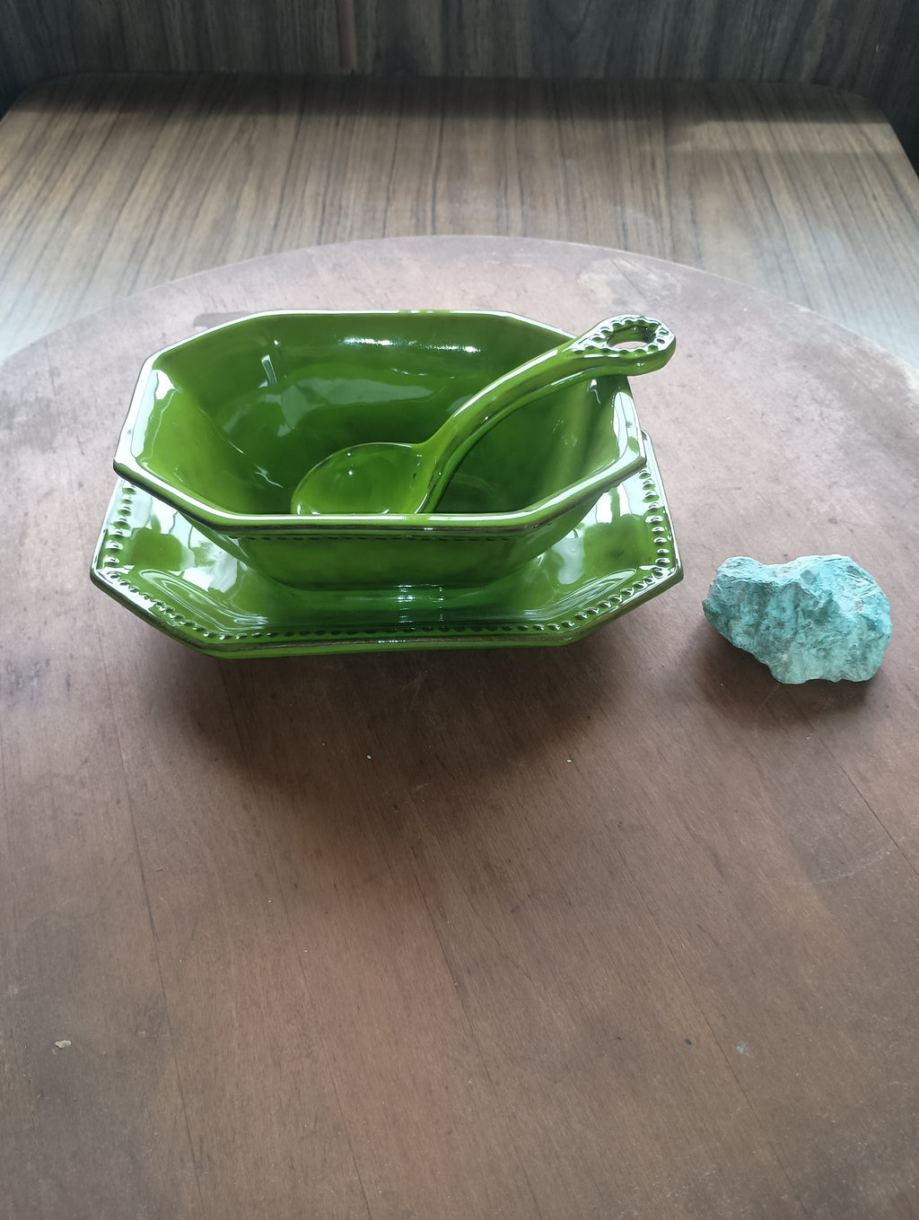 Majolica Pottery serving set