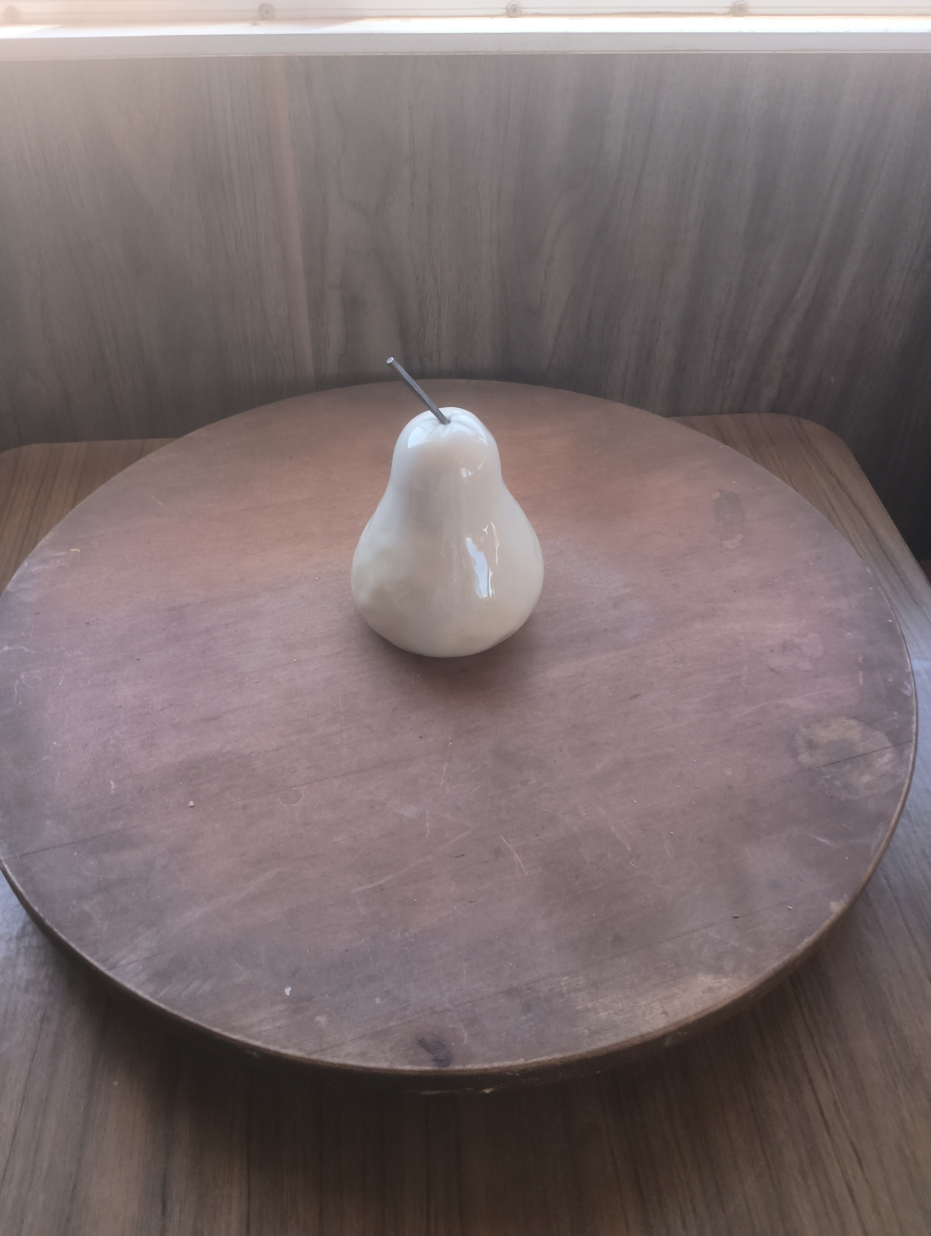 Vintage Substantial Ceramic Speckled Pear Decor