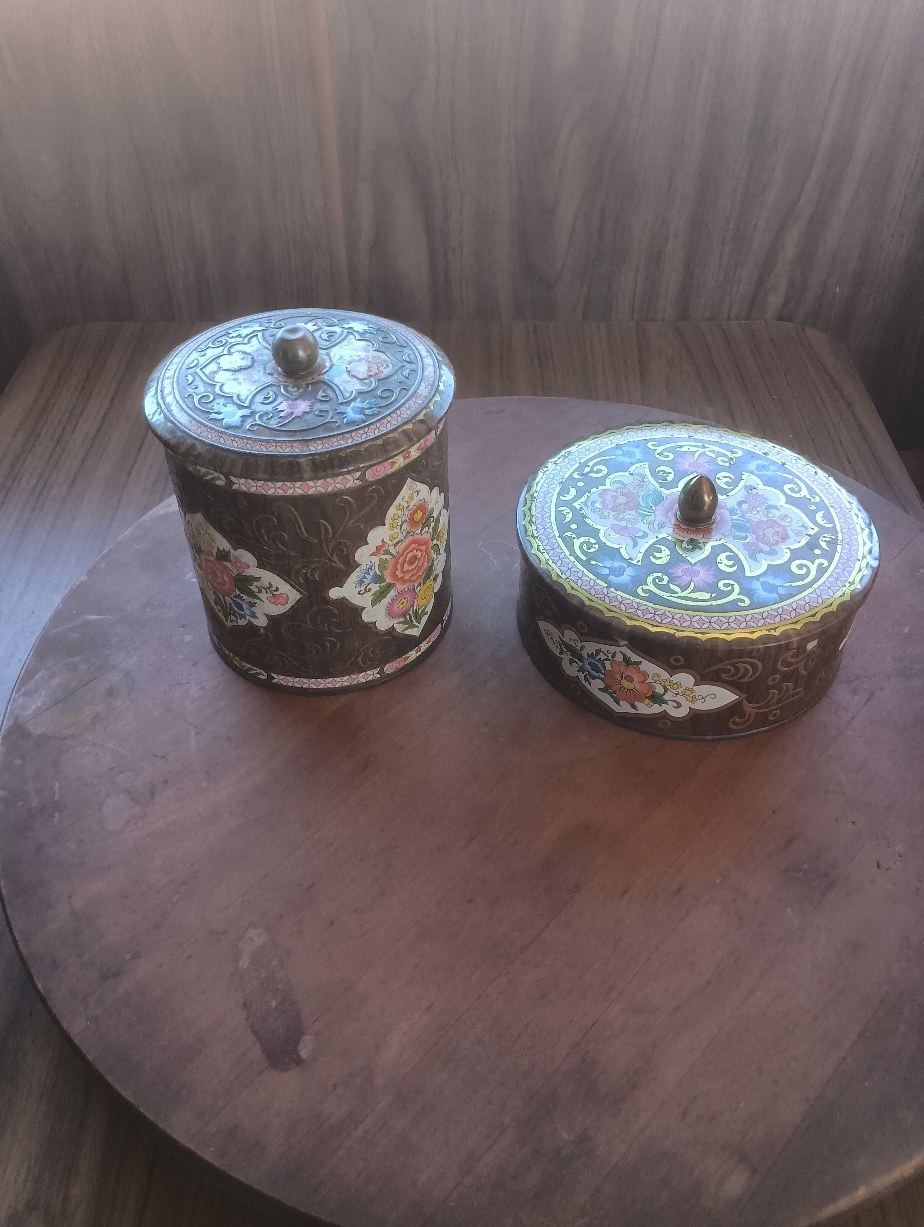 Vintage Daher English Floral Tins