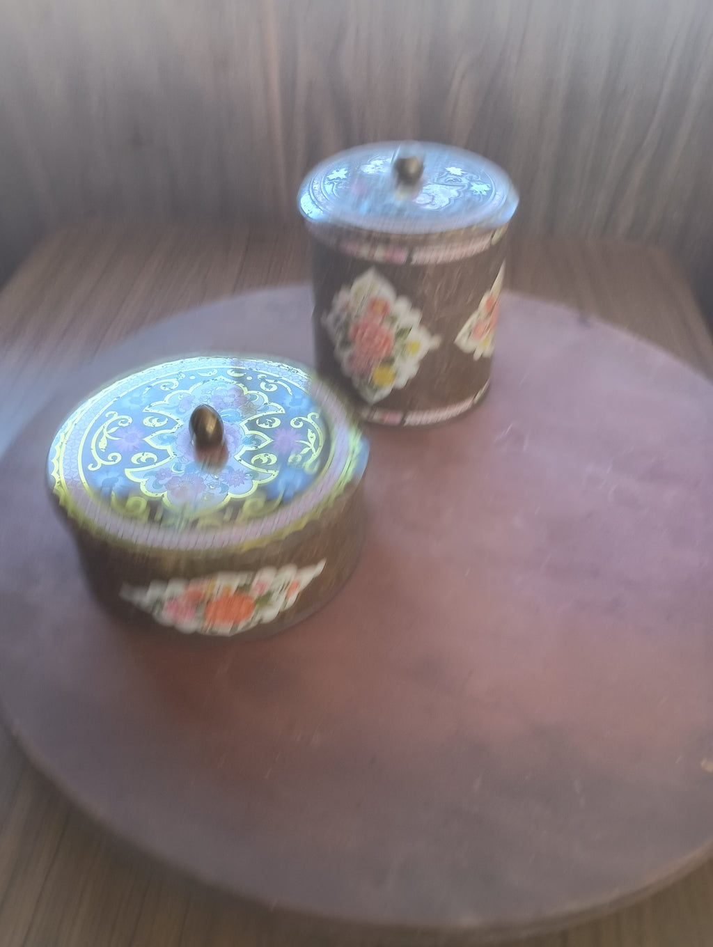 Vintage Daher English Floral Tins